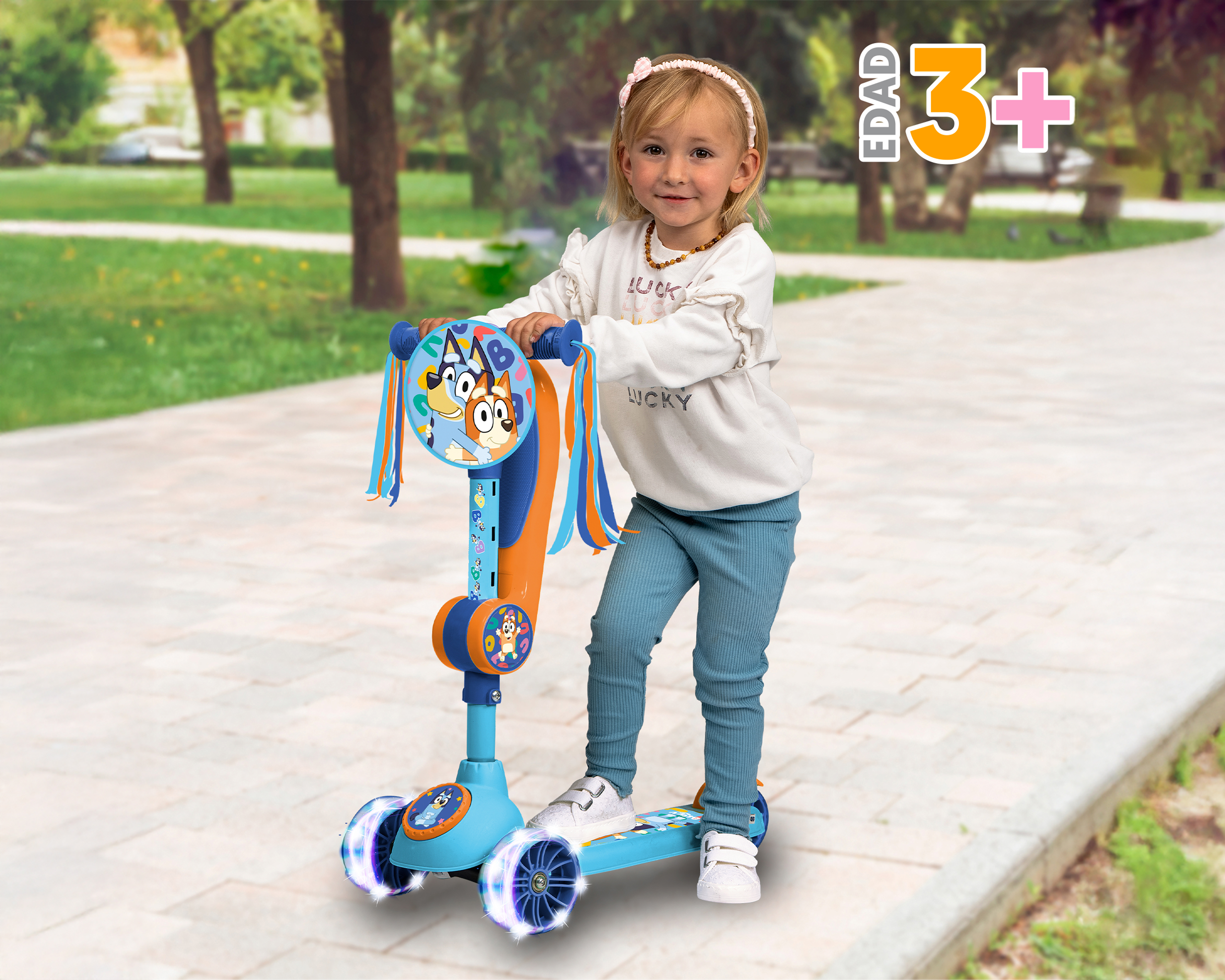 Foto 4 pulgar | Foto 3 | Scooter para Niño Apache Bluey 2 en 1