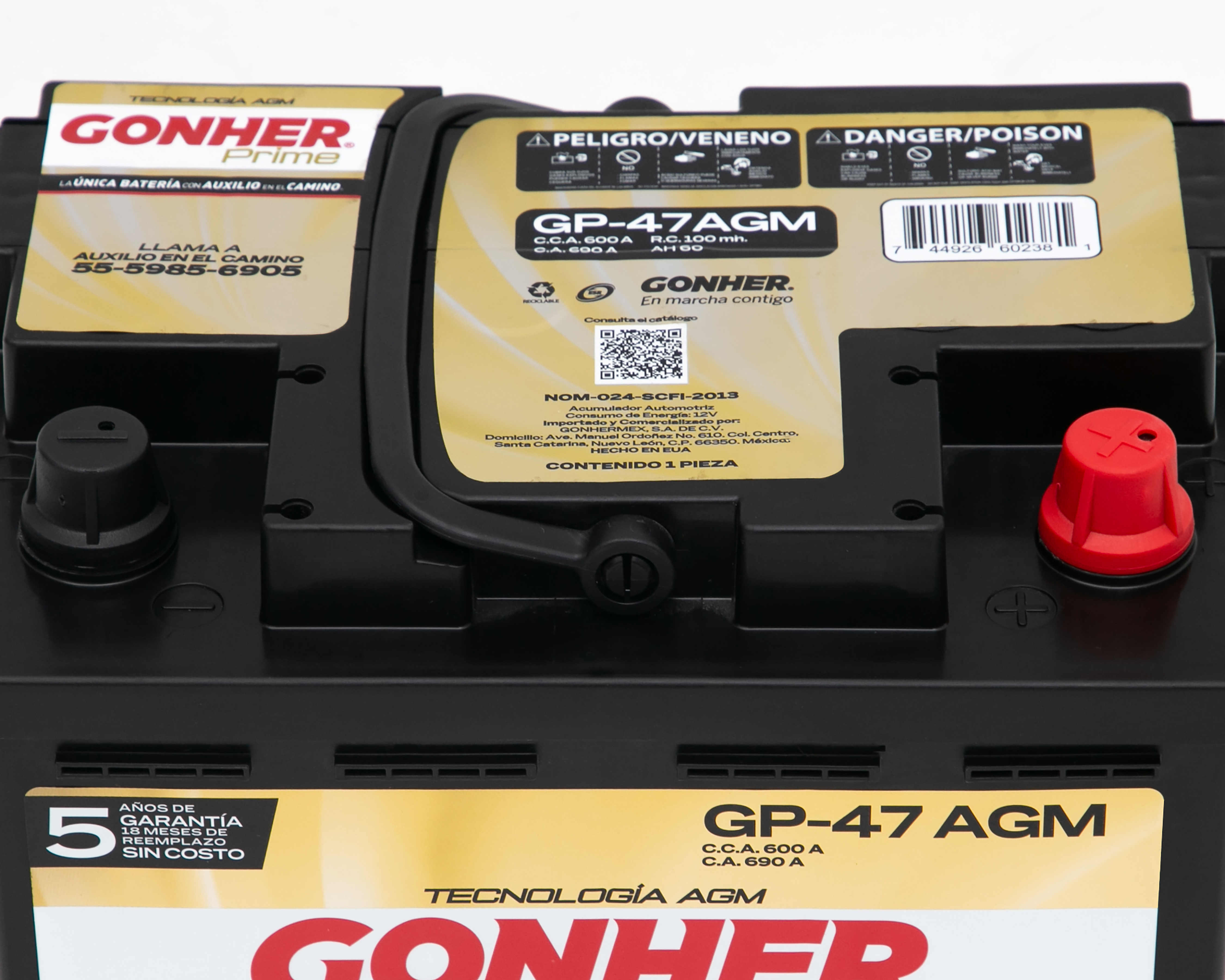 Foto 4 | Foto 4 | Batería para Auto Gonher Prime GP-47 AGM