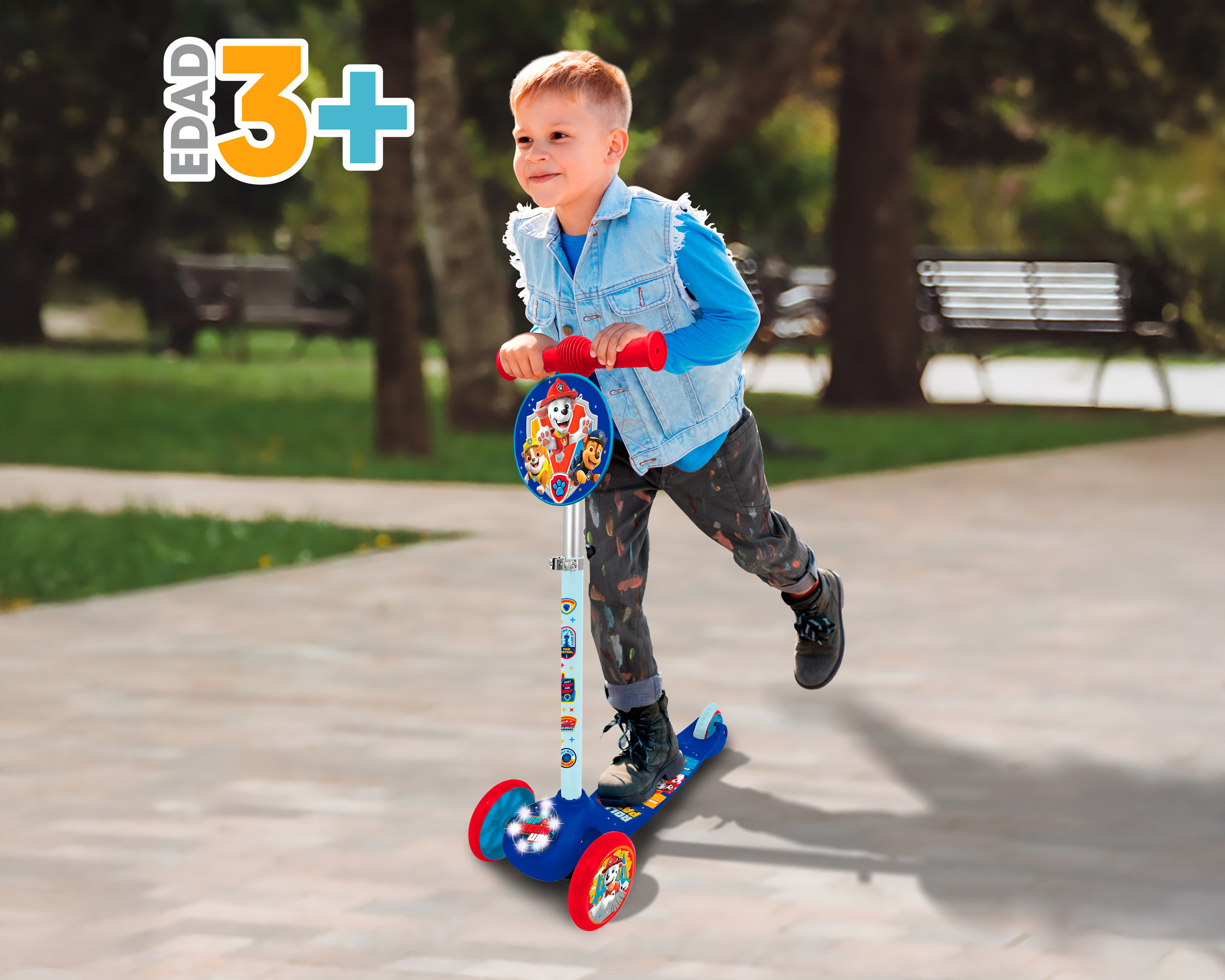Foto 5 pulgar | Foto 4 | Scooter Infantil Apache Paw Patrol con Luces LED
