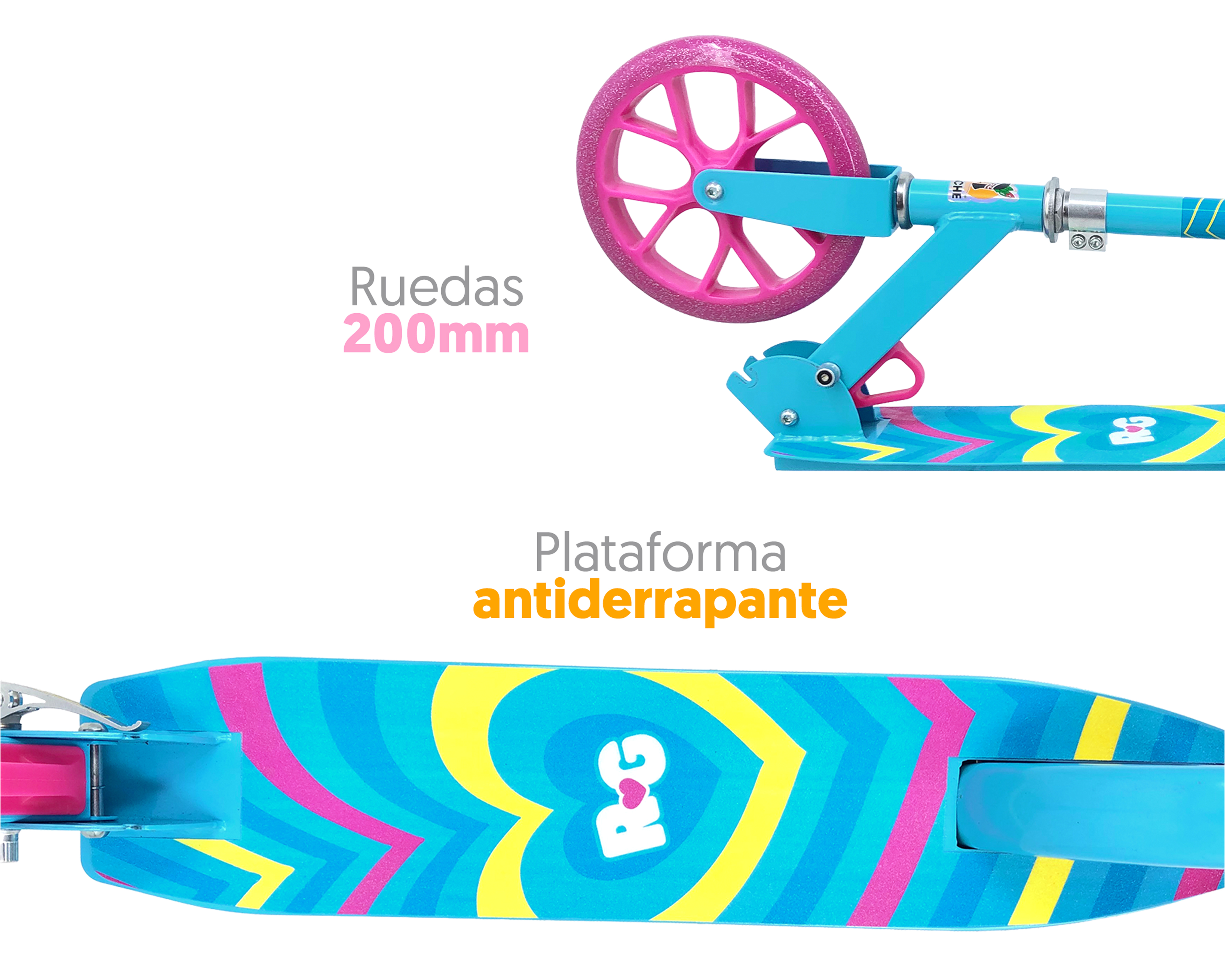 Foto 3 | Foto 3 | Scooter Infantil Apache Rush Girl Plegable