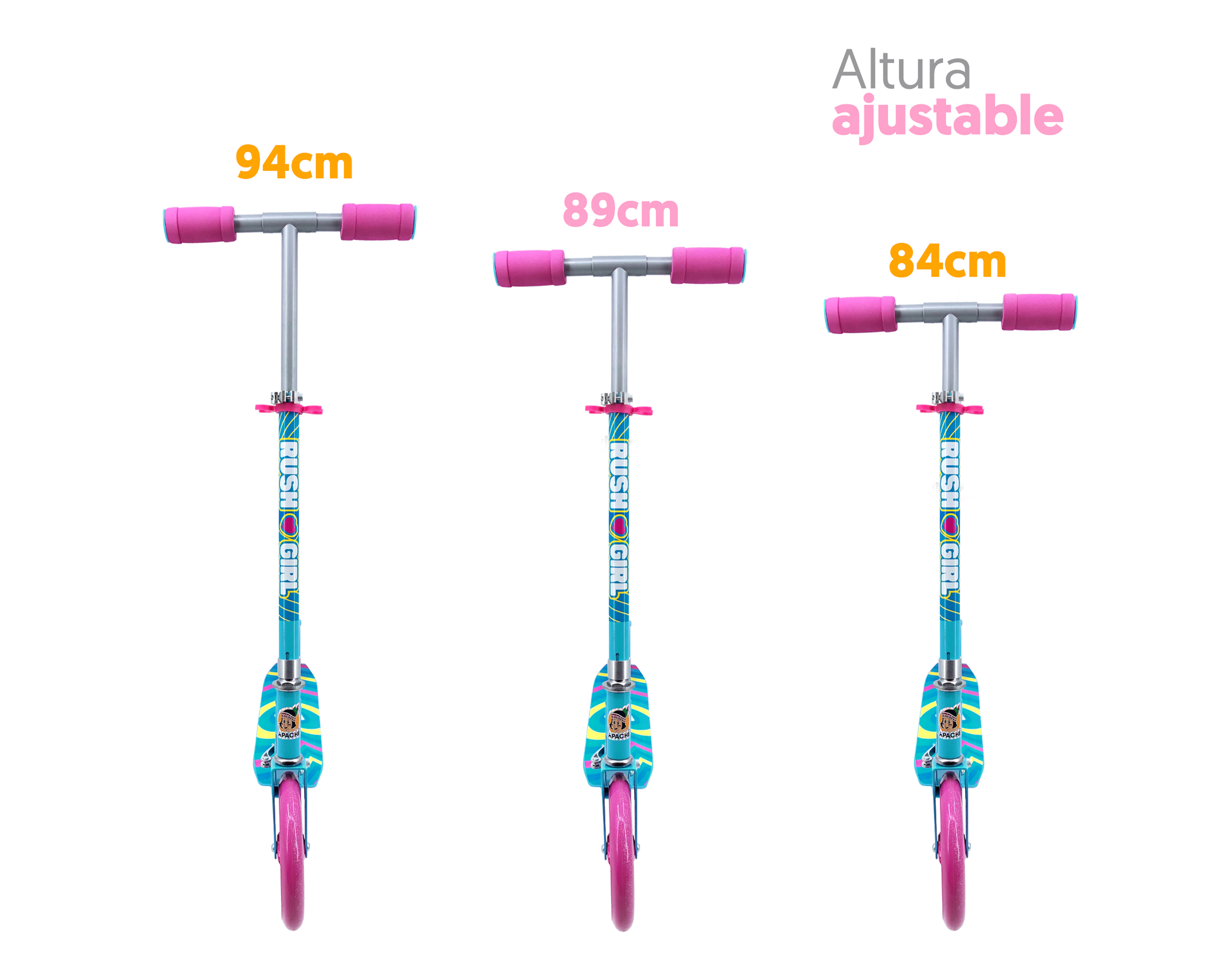 Foto 4 | Foto 4 | Scooter Infantil Apache Rush Girl Plegable