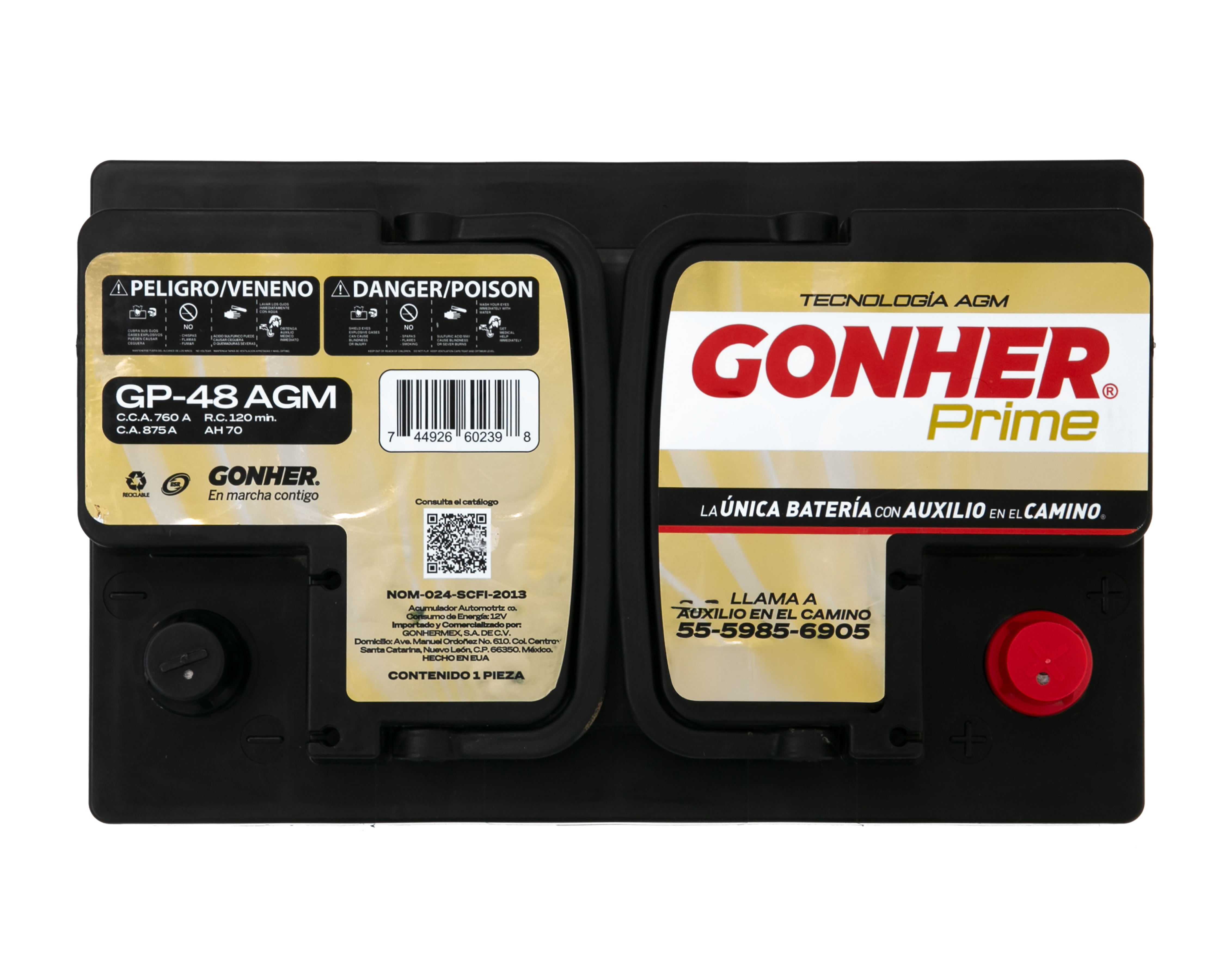 Foto 3 | Foto 3 | Batería para Auto Gonher GP-48 AGM