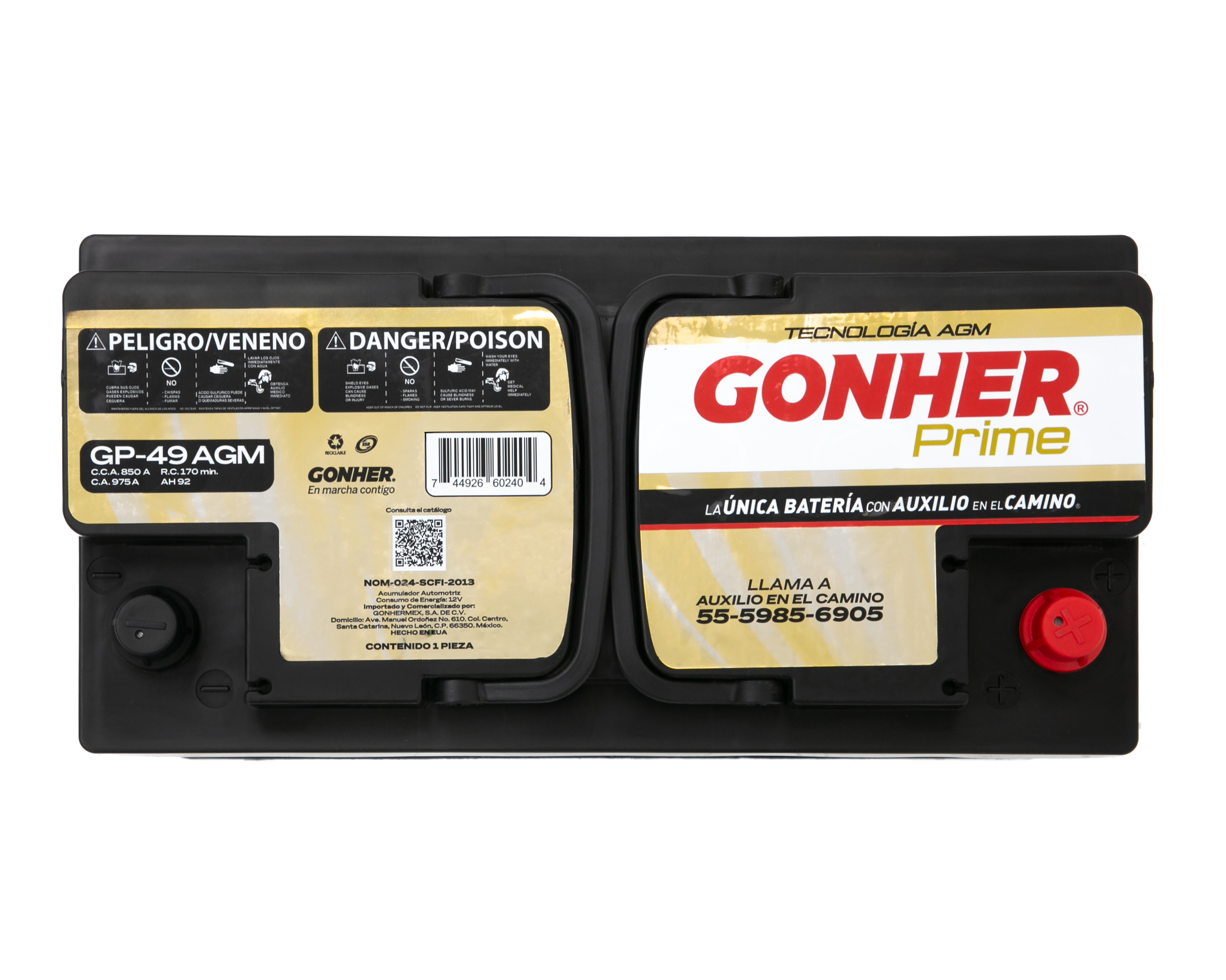 Foto 3 | Foto 3 | Batería para Auto Gonher GP-49 AGM