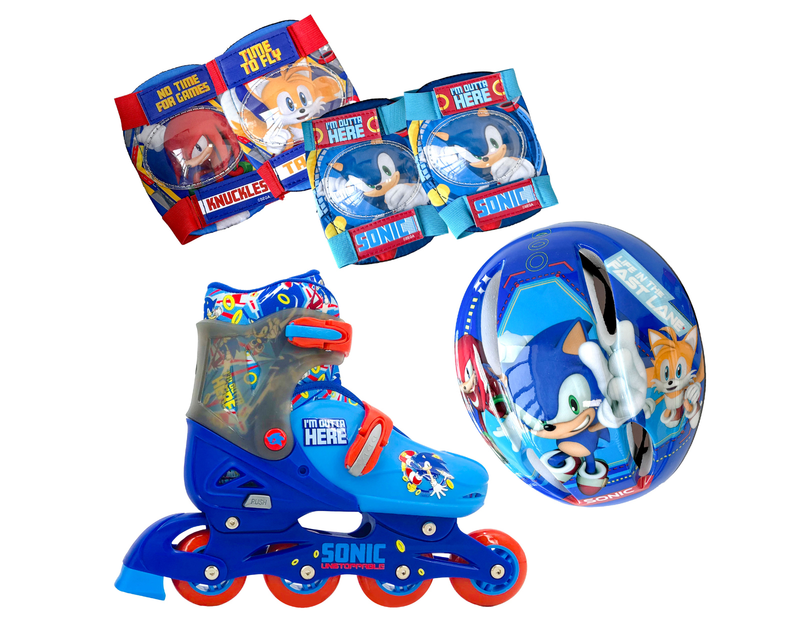 Foto 1 | Foto 1 | Patines para Niño de 4 Ruedas Apache Sonic con Casco