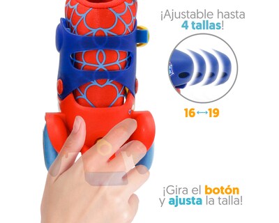 Foto 3 | Foto 3 | Patines para Niño Apache Spider-Man Ajustable