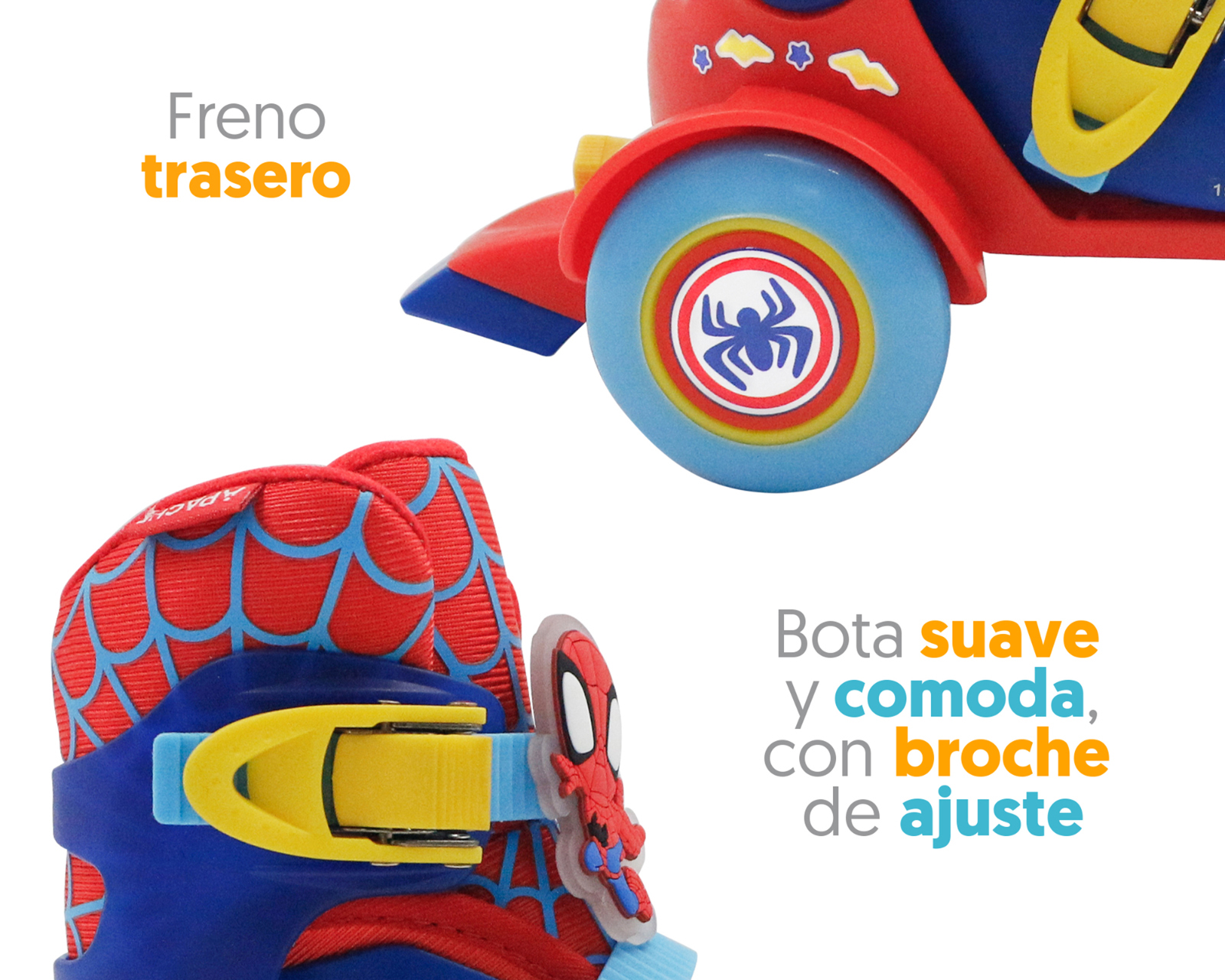 Foto 5 pulgar | Foto 4 | Patines para Niño Apache Spider-Man Ajustable
