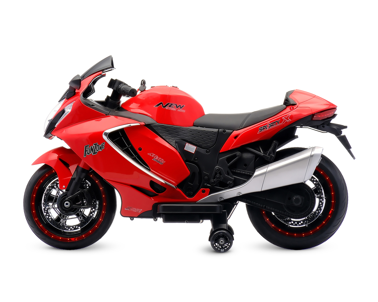 Foto 5 pulgar | Foto 4 | Montable Eléctrico Motocicleta Funzone Rojo