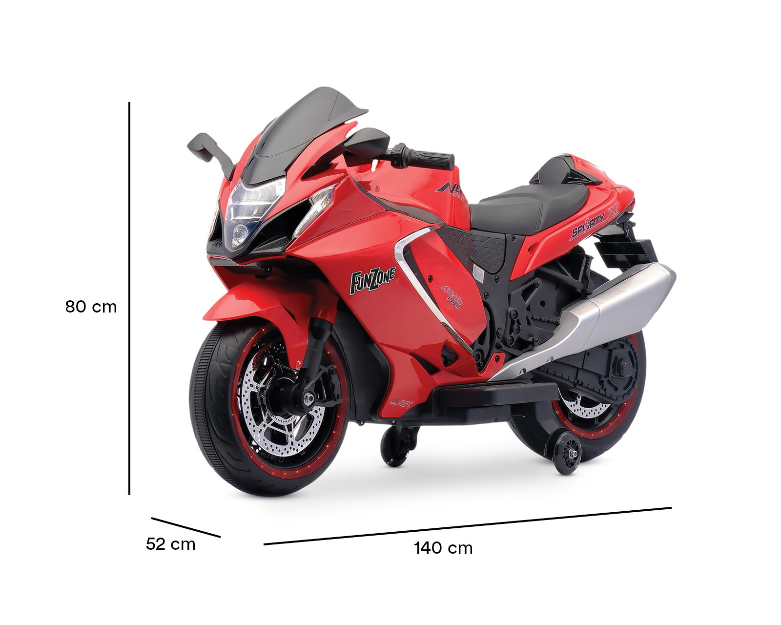 Foto 5 | Foto 5 | Montable Eléctrico Motocicleta Funzone Rojo