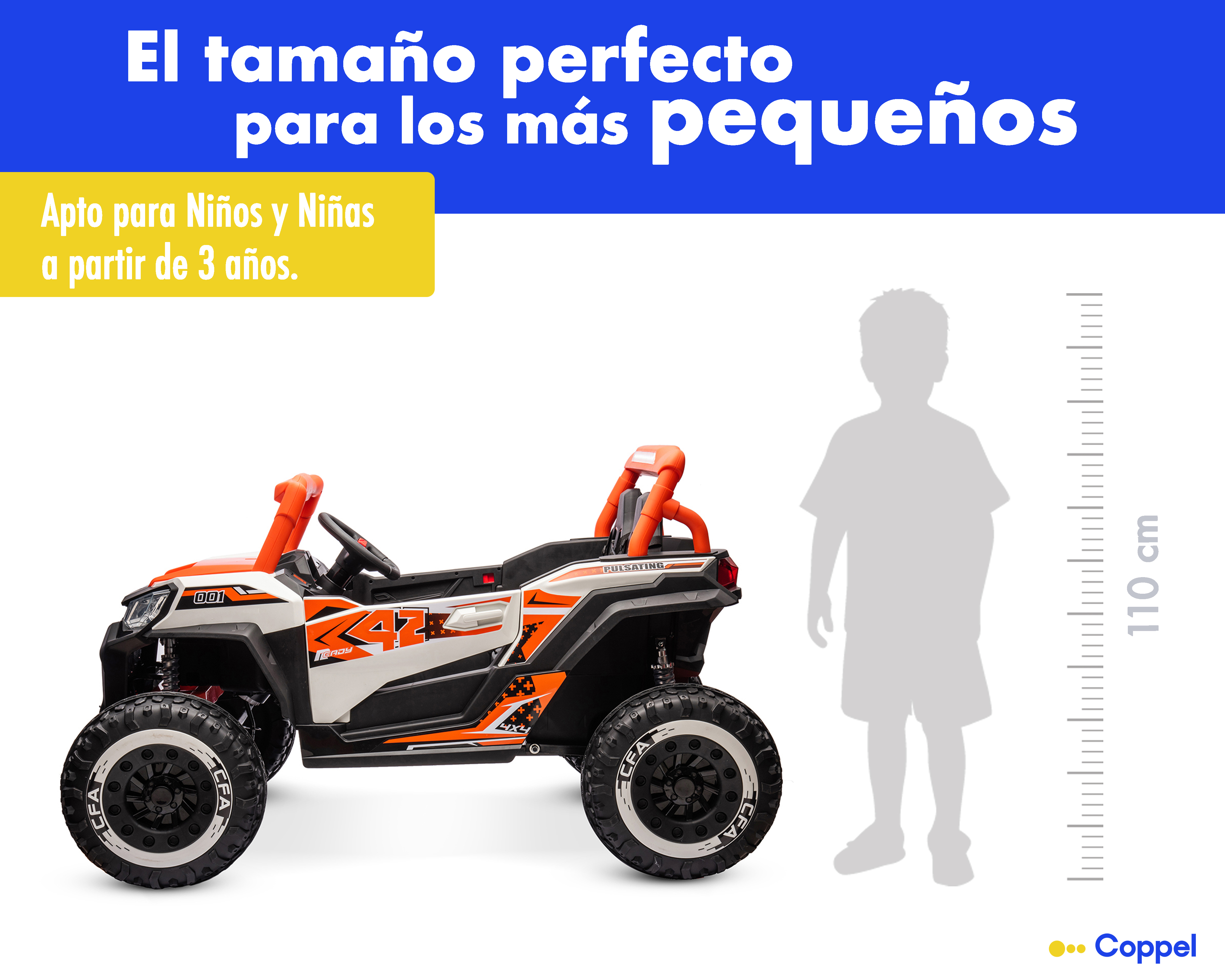 Foto 7 | Foto 7 | Montable Eléctrico Funzone Anaranjado