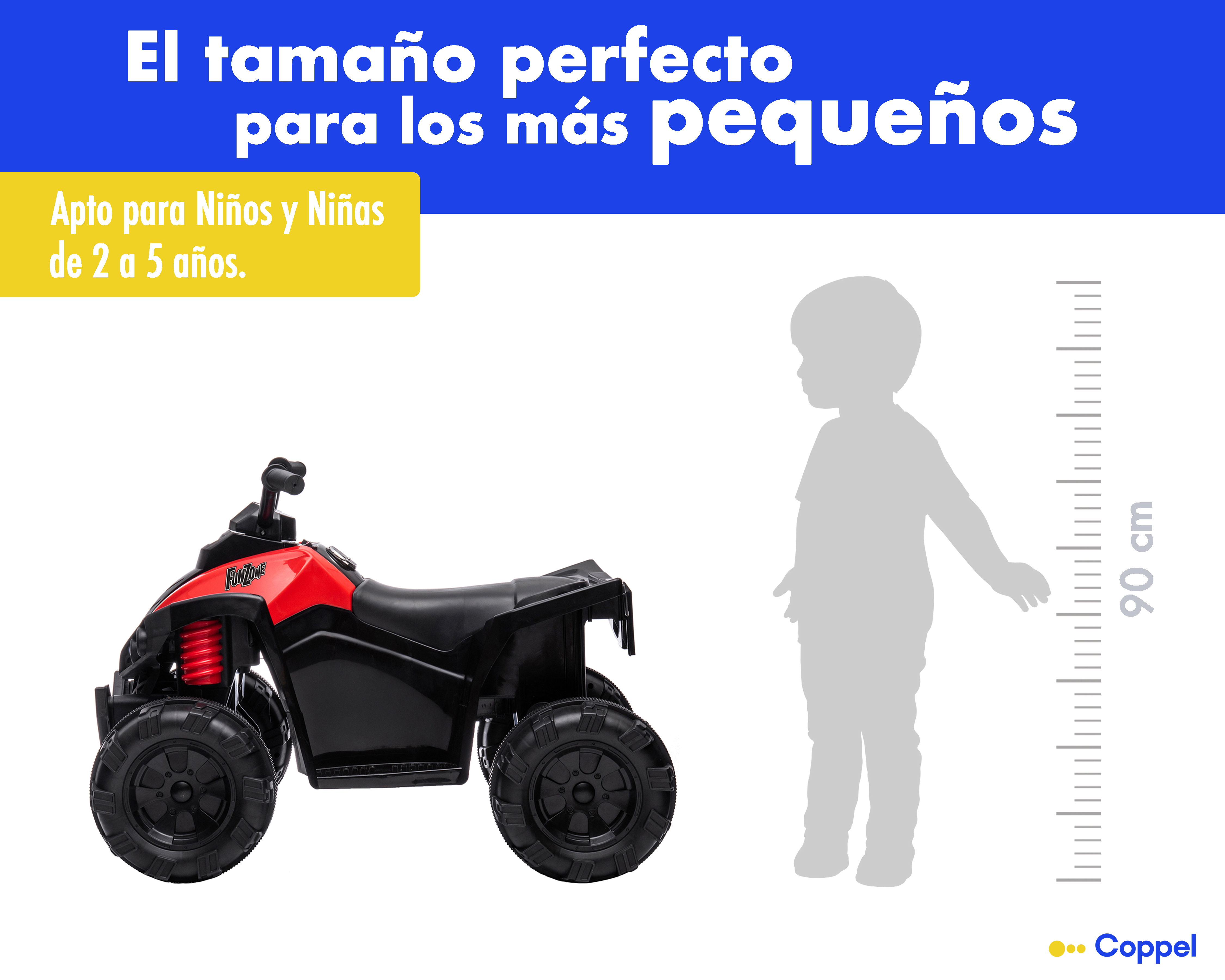 Foto 8 pulgar | Foto 7 | Montable Eléctrico Cuatrimoto Funzone Negro