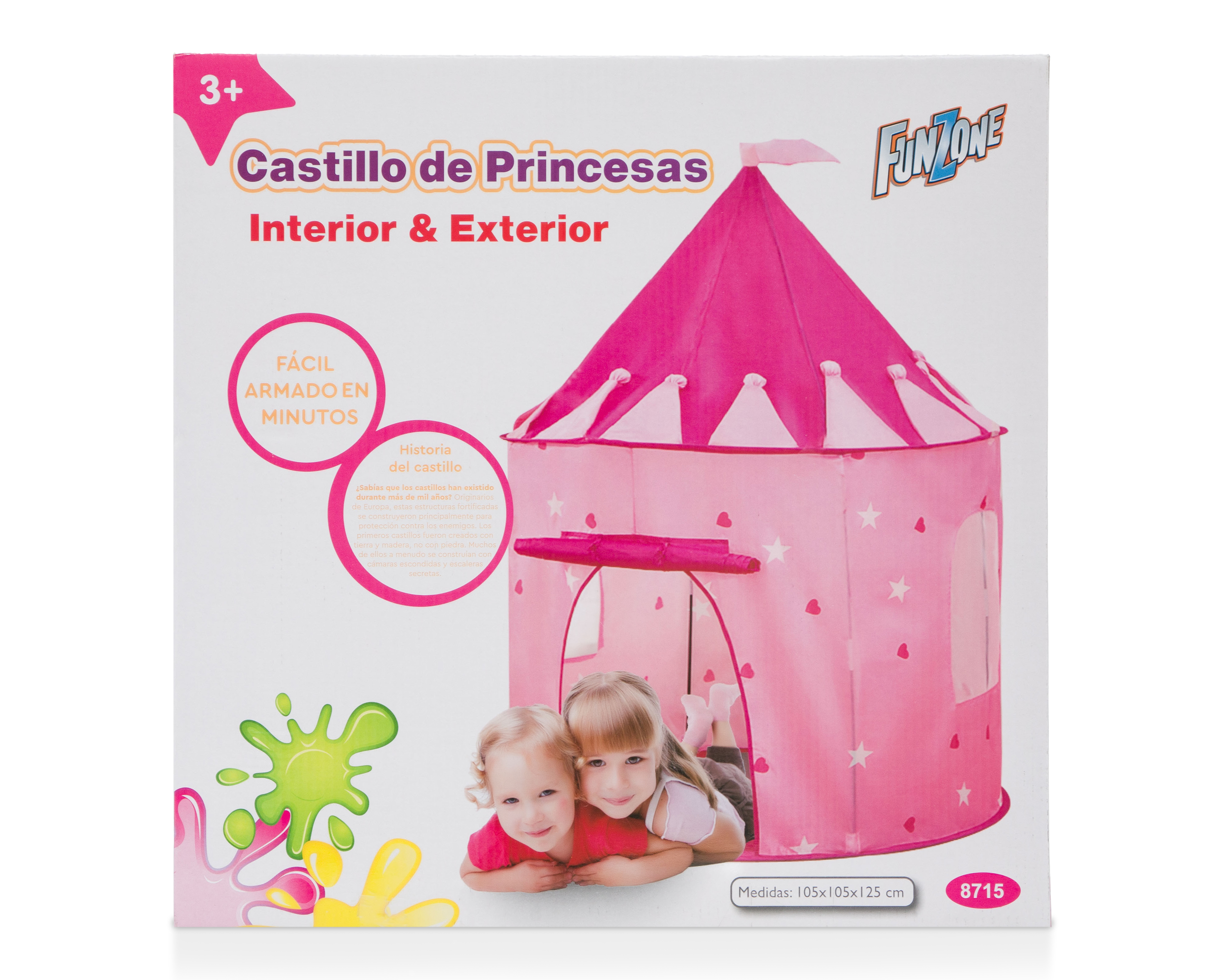 Foto 7 pulgar | Foto 6 | Casa de Juego Castillo de Princesas Funzone Rosa