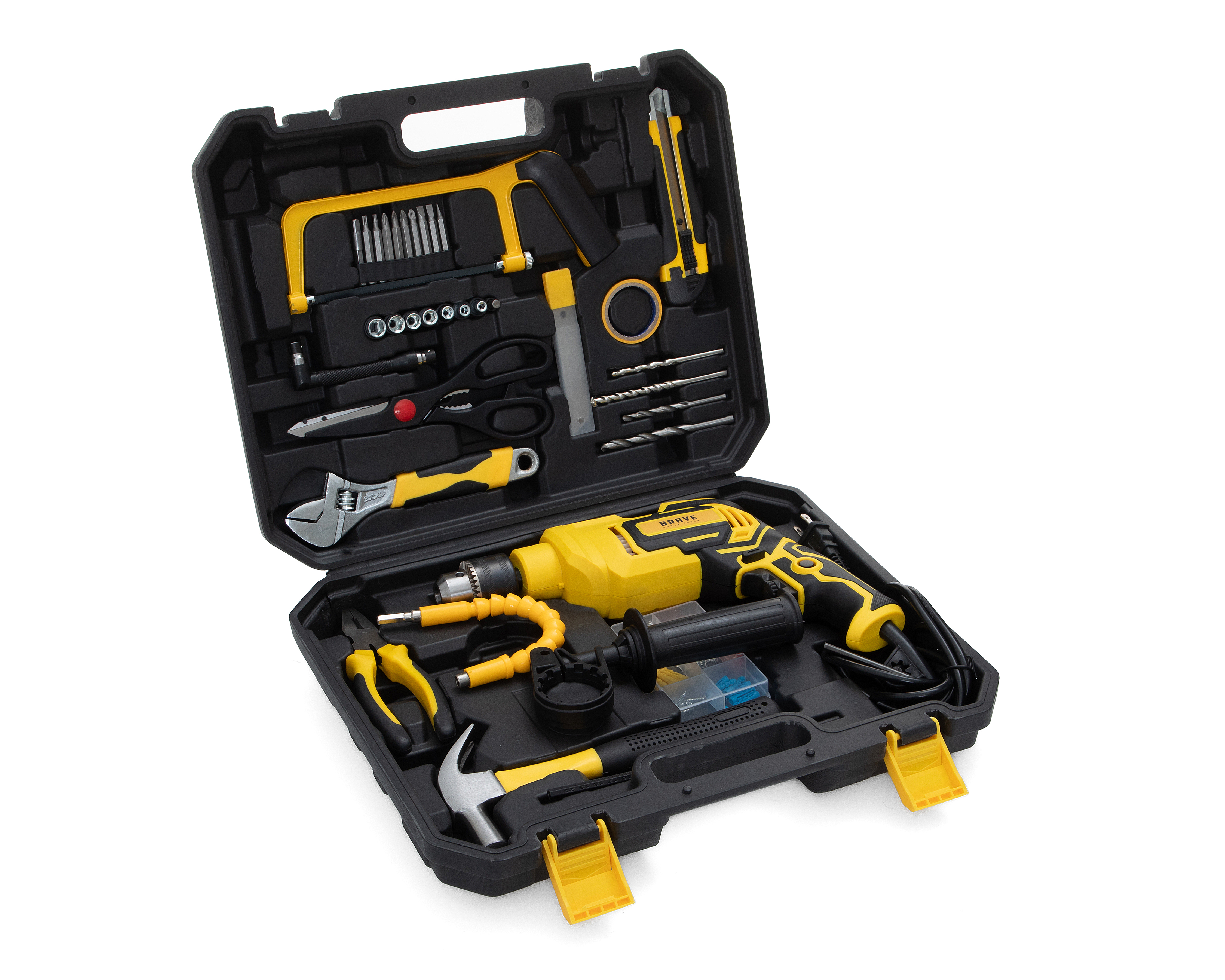Rotomartillo Alámbrico Brave Power Tool BV2RTM-710WTK 710 Watts 44 Piezas