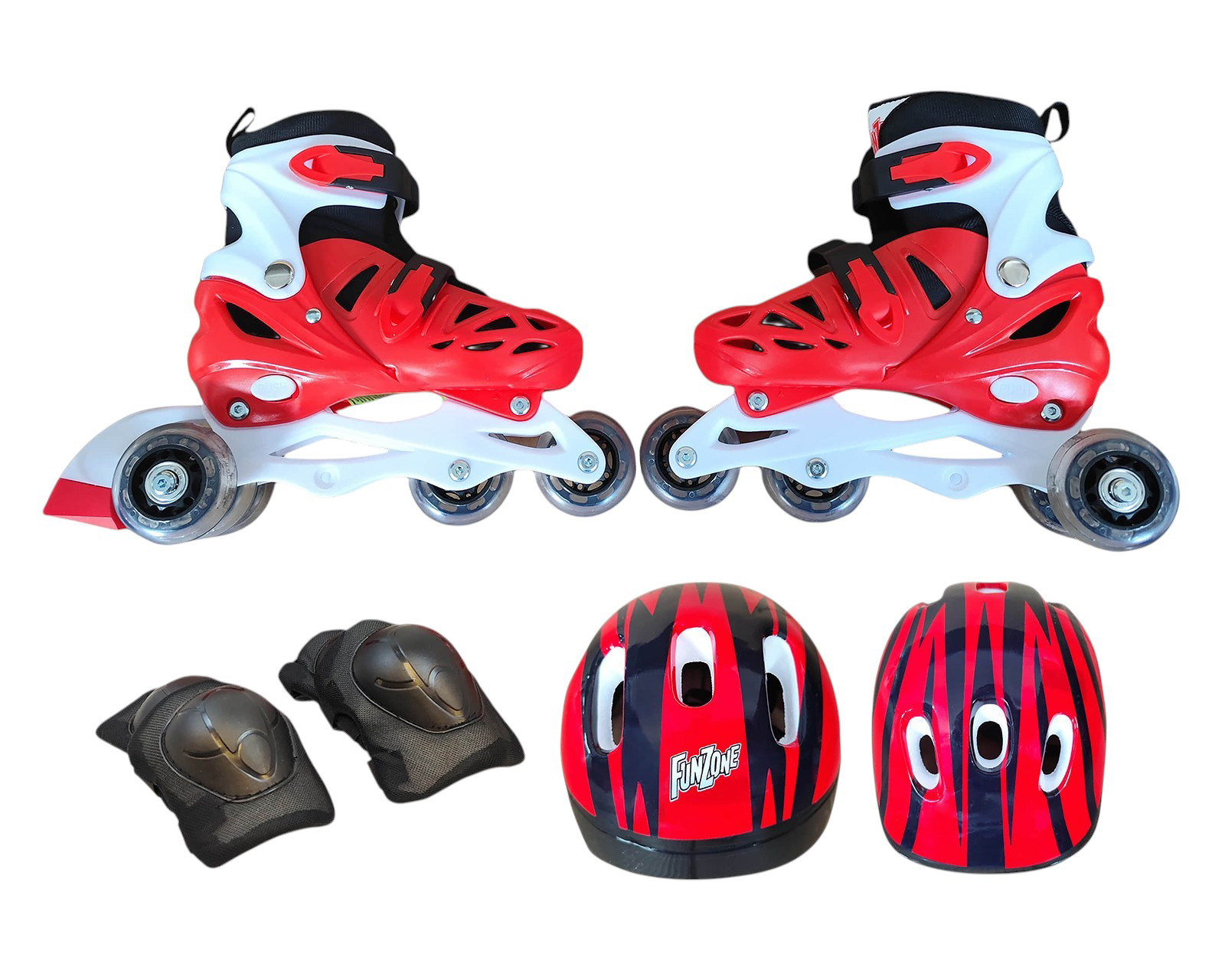 Foto 3 pulgar | Foto 2 | Patines para Niño Funzone Challenge con Casco y Accesorios