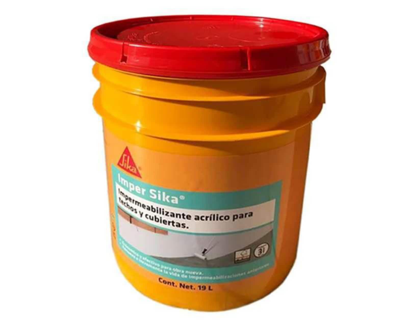 Impermeabilizante Acrílico Rojo Sika 19 Litros