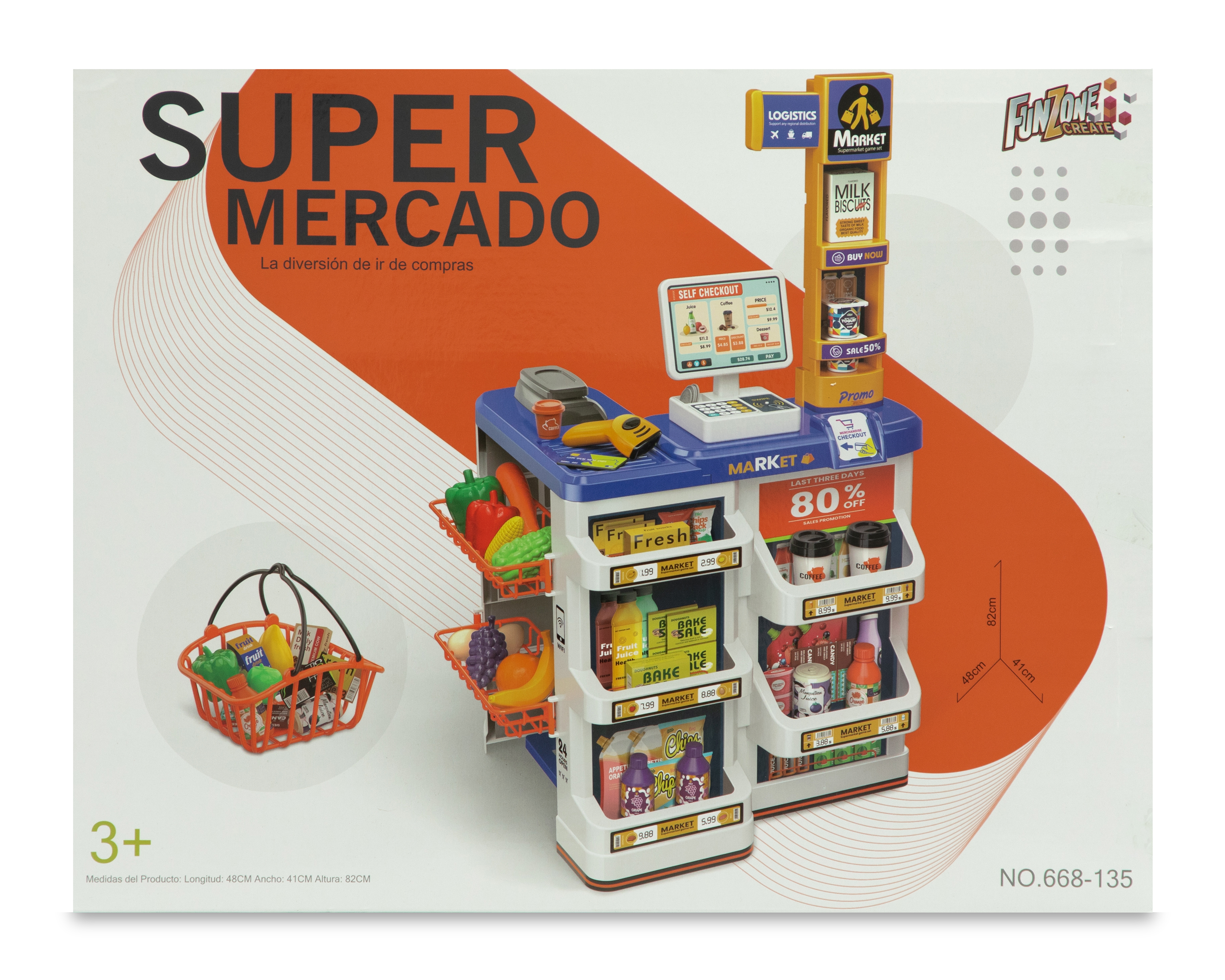 Foto 4 | Foto 4 | Supermercado de Juguete Funzone 60 Piezas