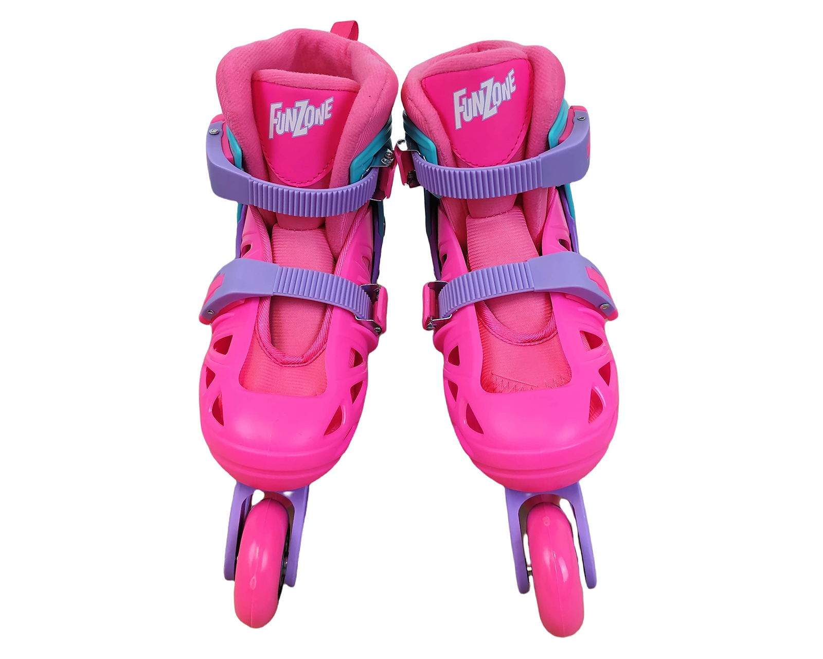 Foto 4 pulgar | Foto 3 | Patines para Niña de 4 Ruedas Funzone con Casco y Rodilleras