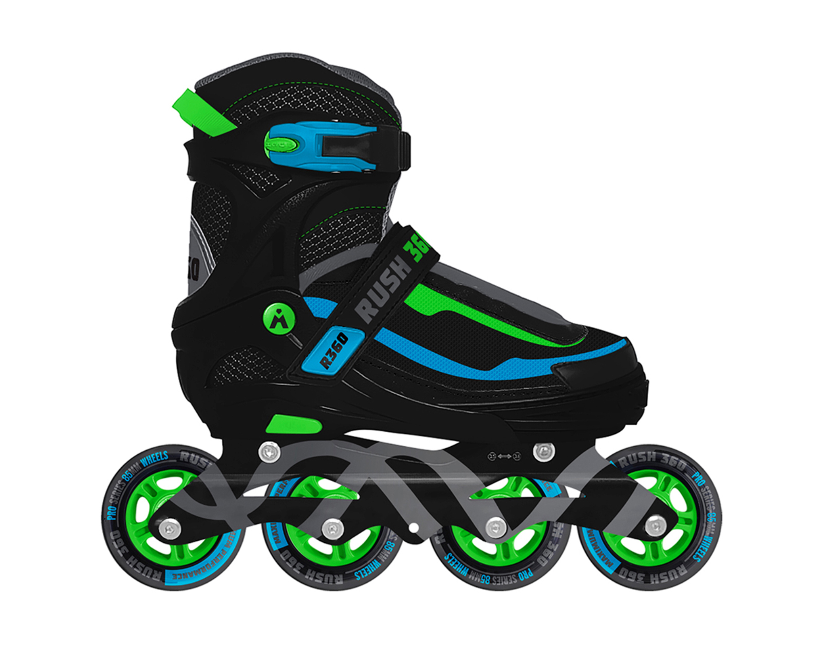 Foto 2 pulgar | Foto 1 | Patines de 4 Ruedas Apache Rush 360 Ajustables