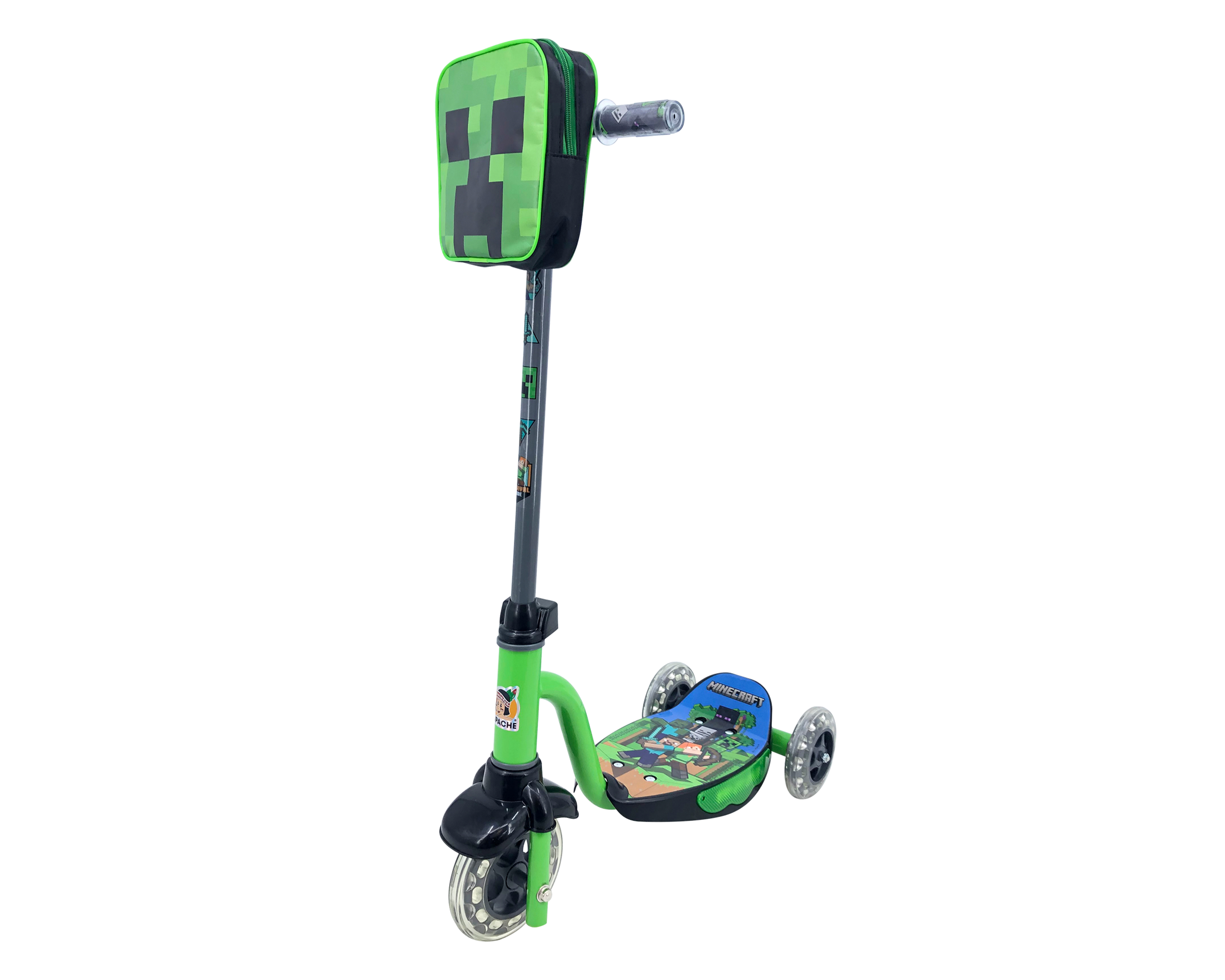 Foto 2 pulgar | Foto 1 | Scooter Infantil Apache Minecraft con Luces