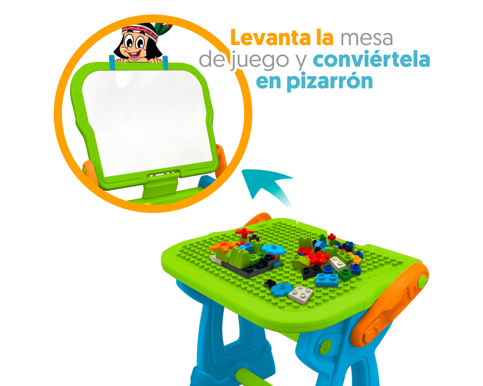 Foto 5 | Foto 5 | Pizarrón Apache 2 en 1 con Accesorios