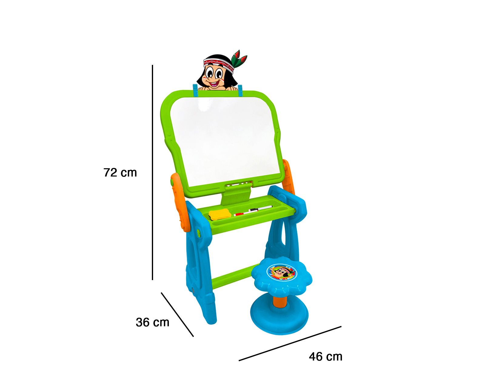 Foto 8 pulgar | Foto 7 | Pizarrón Apache 2 en 1 con Accesorios