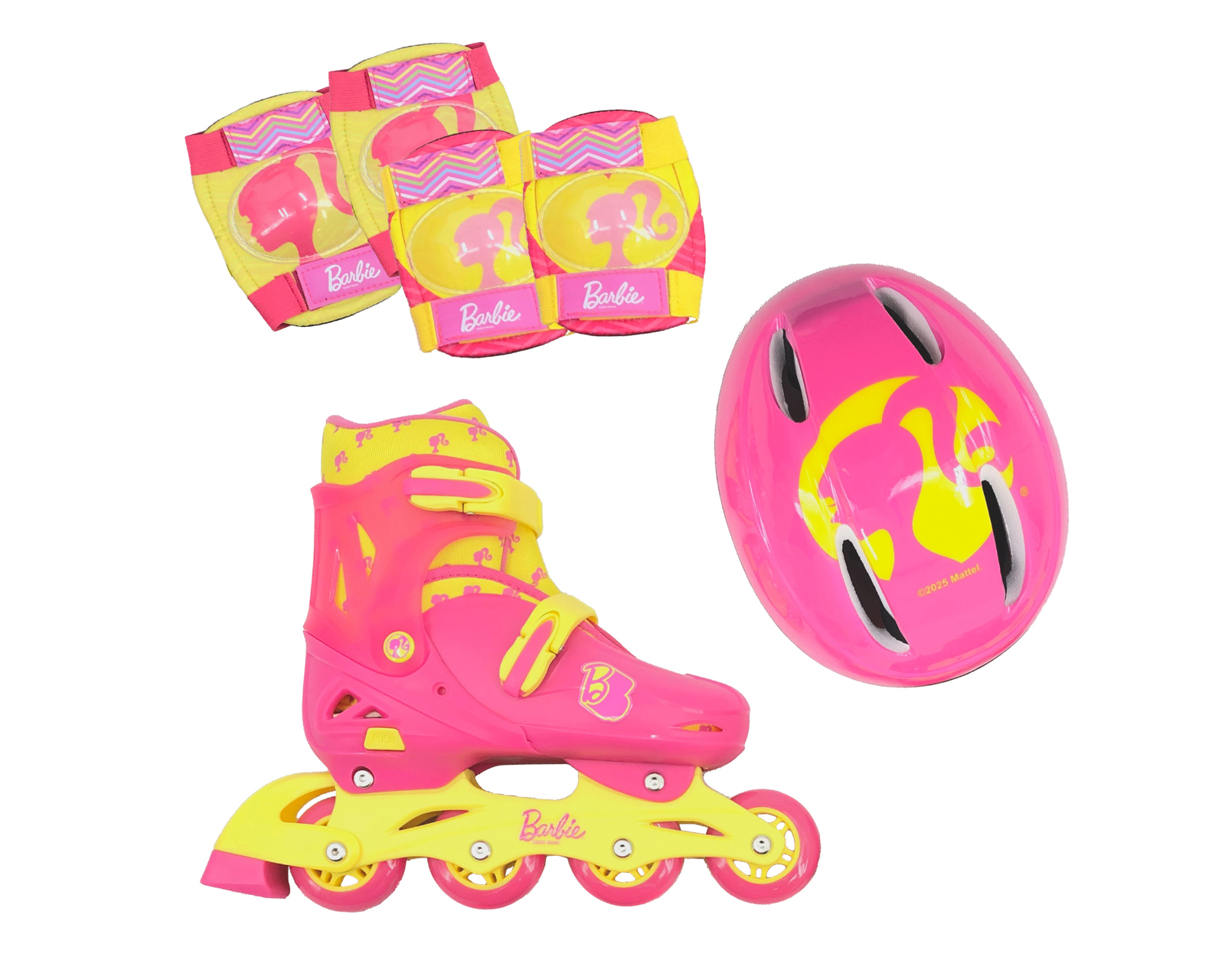 Foto 3 pulgar | Foto 2 | Patines para Niña de 4 Ruedas Apache Barbie Ajustables