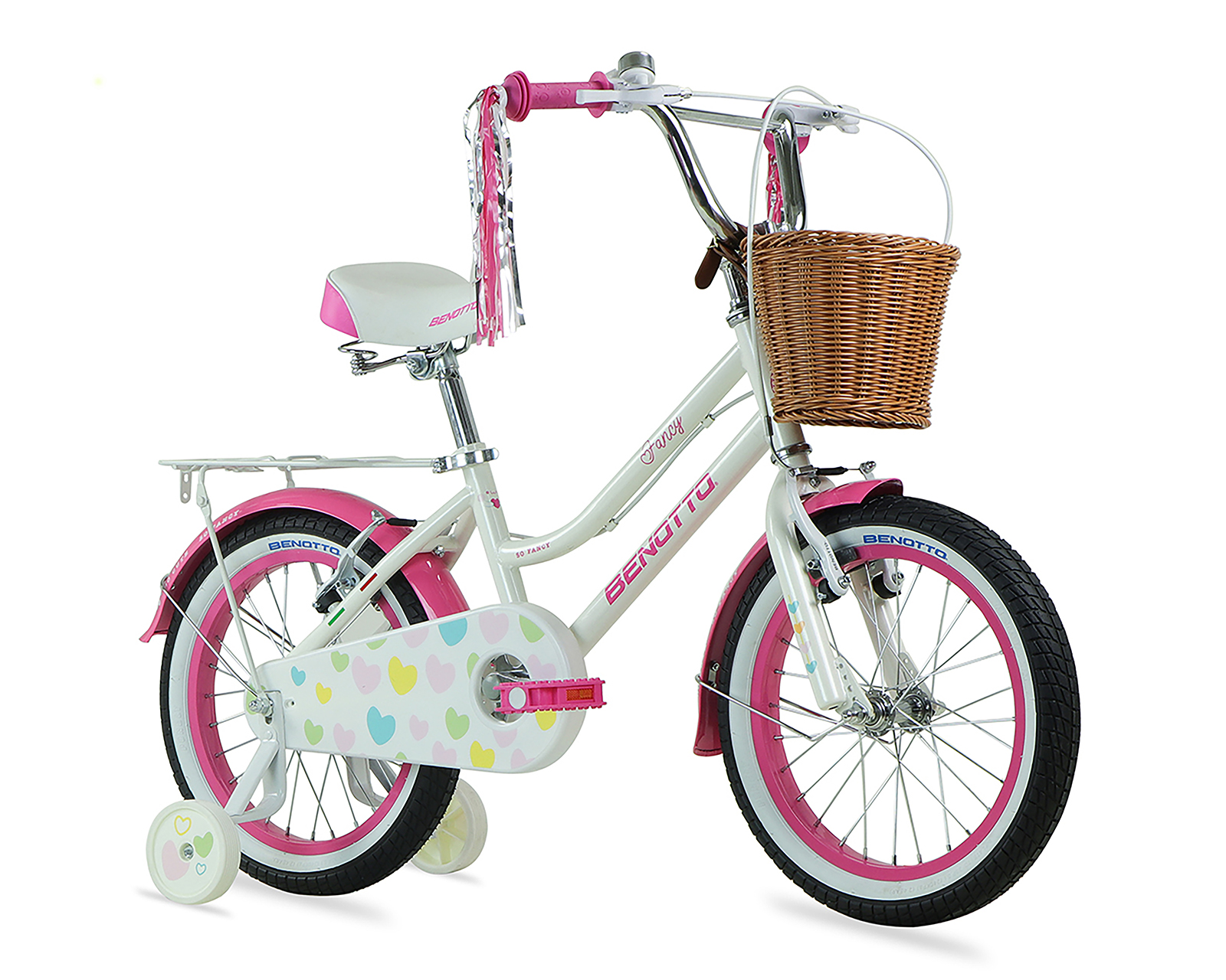 Foto 3 pulgar | Foto 2 | Bicicleta Infantil Benotto Fancy Rodada 16 Blanca