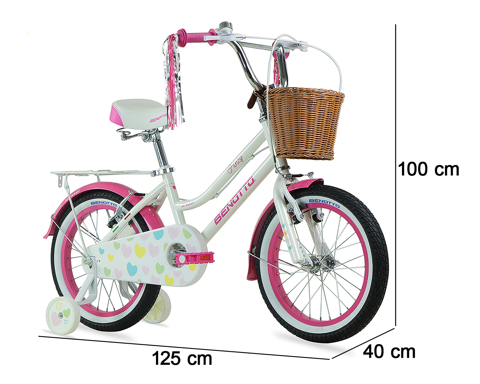 Foto 6 pulgar | Foto 5 | Bicicleta Infantil Benotto Fancy Rodada 16 Blanca