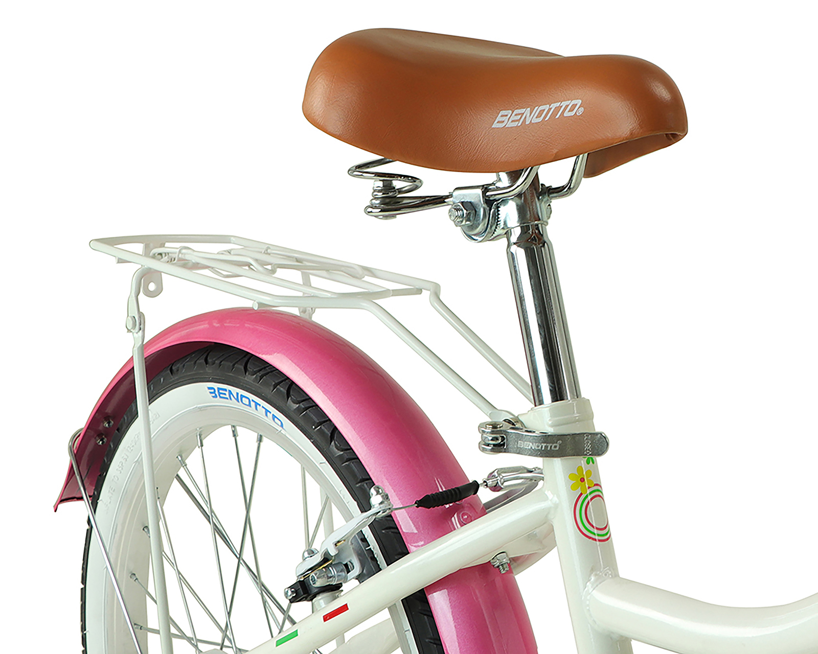 Foto 5 pulgar | Foto 4 | Bicicleta Benotto Flower Power R20 Rosa