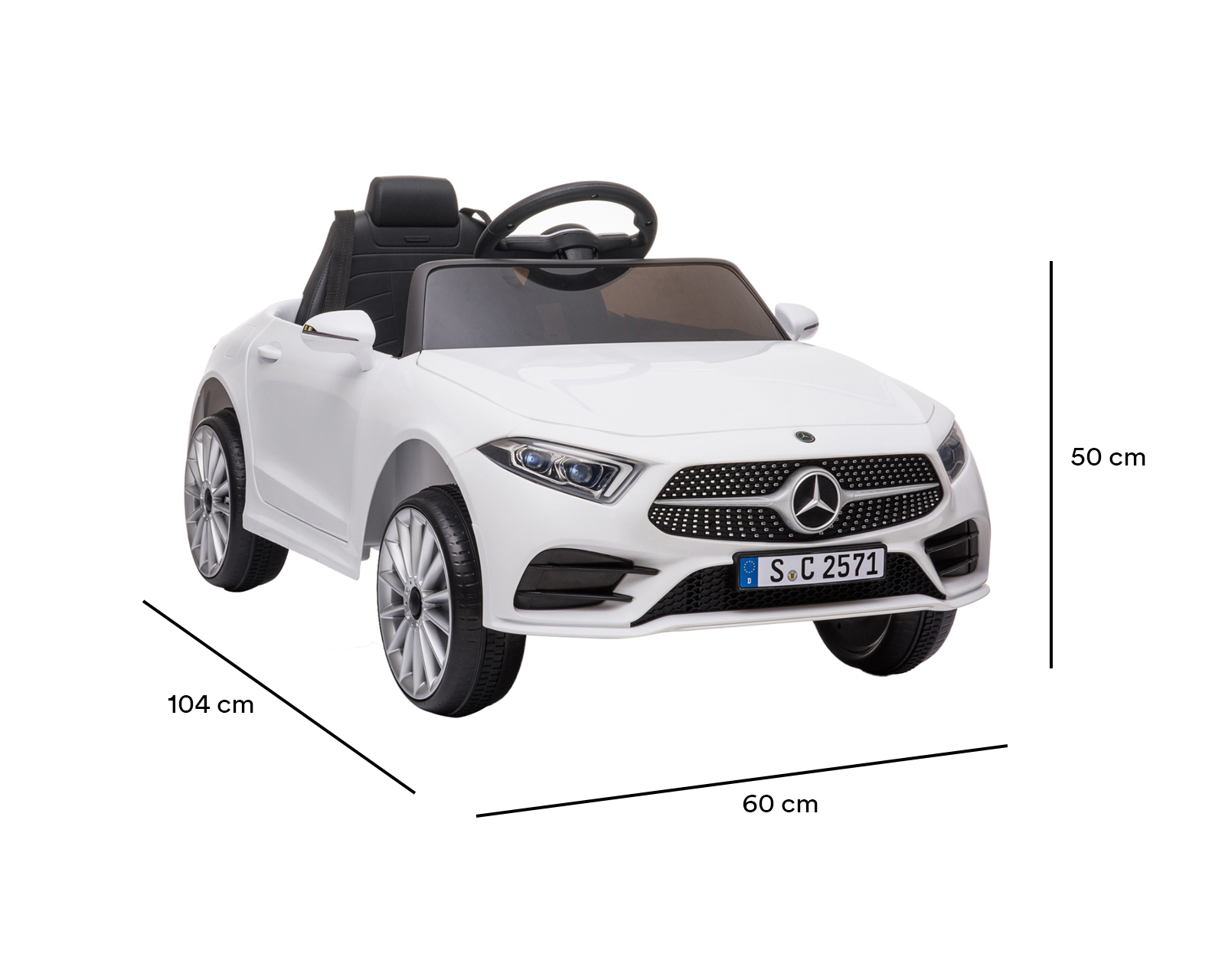 Foto 5 | Foto 5 | Montable Eléctrico Mercedes-Benz Blanco