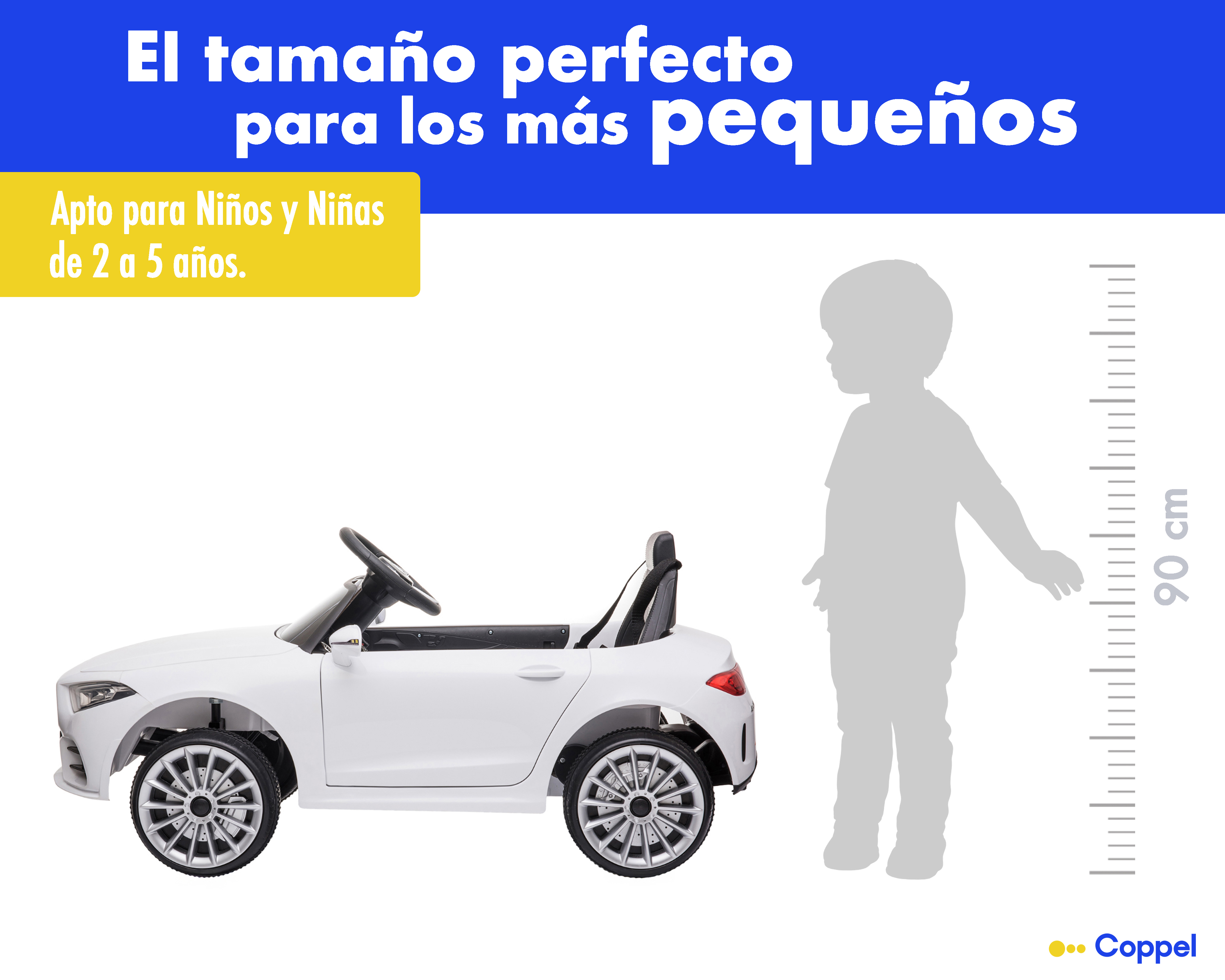 Foto 8 pulgar | Foto 7 | Montable Eléctrico Mercedes-Benz Blanco