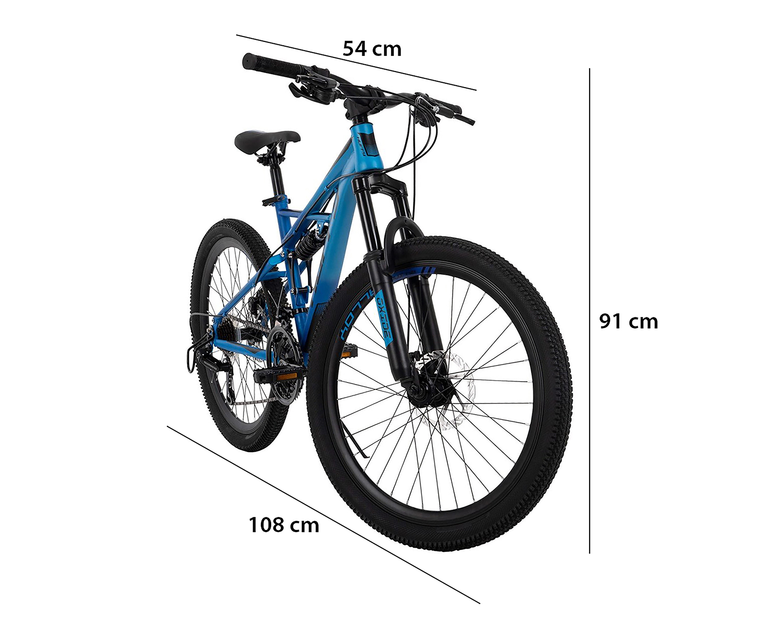 Foto 5 | Foto 5 | Bicicleta Infantil Huffy Oxide Rodada 20 Azul