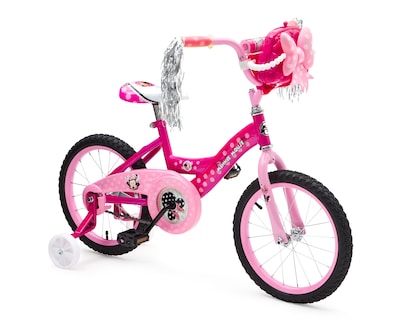 Foto 3 | Foto 3 | Bicicleta y Scooter Infantil Huffy Minnie Rodada 16 Rosa