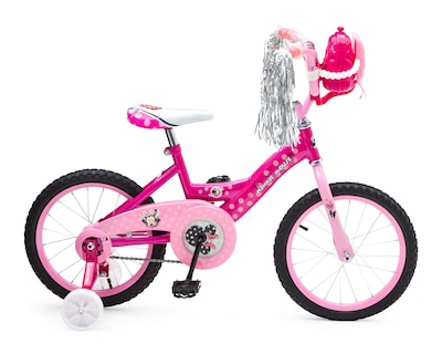 Foto 4 | Foto 4 | Bicicleta y Scooter Infantil Huffy Minnie Rodada 16 Rosa