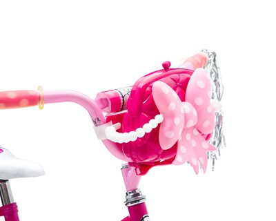 Foto 5 | Foto 5 | Bicicleta y Scooter Infantil Huffy Minnie Rodada 16 Rosa