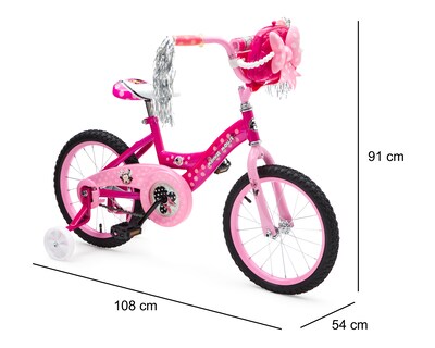 Foto 9 | Foto 9 | Bicicleta y Scooter Infantil Huffy Minnie Rodada 16 Rosa