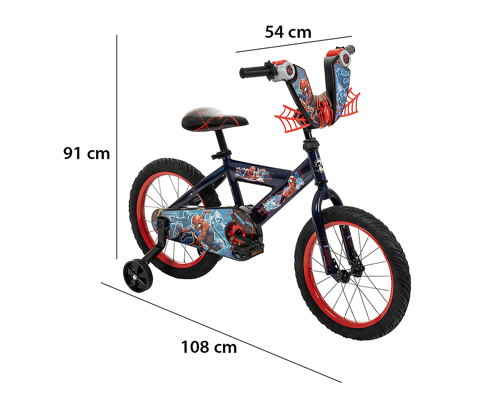 Foto 11 pulgar | Foto 10 | Bicicleta y Scooter Infantil Huffy Spider-Man Rodada 16 Negra