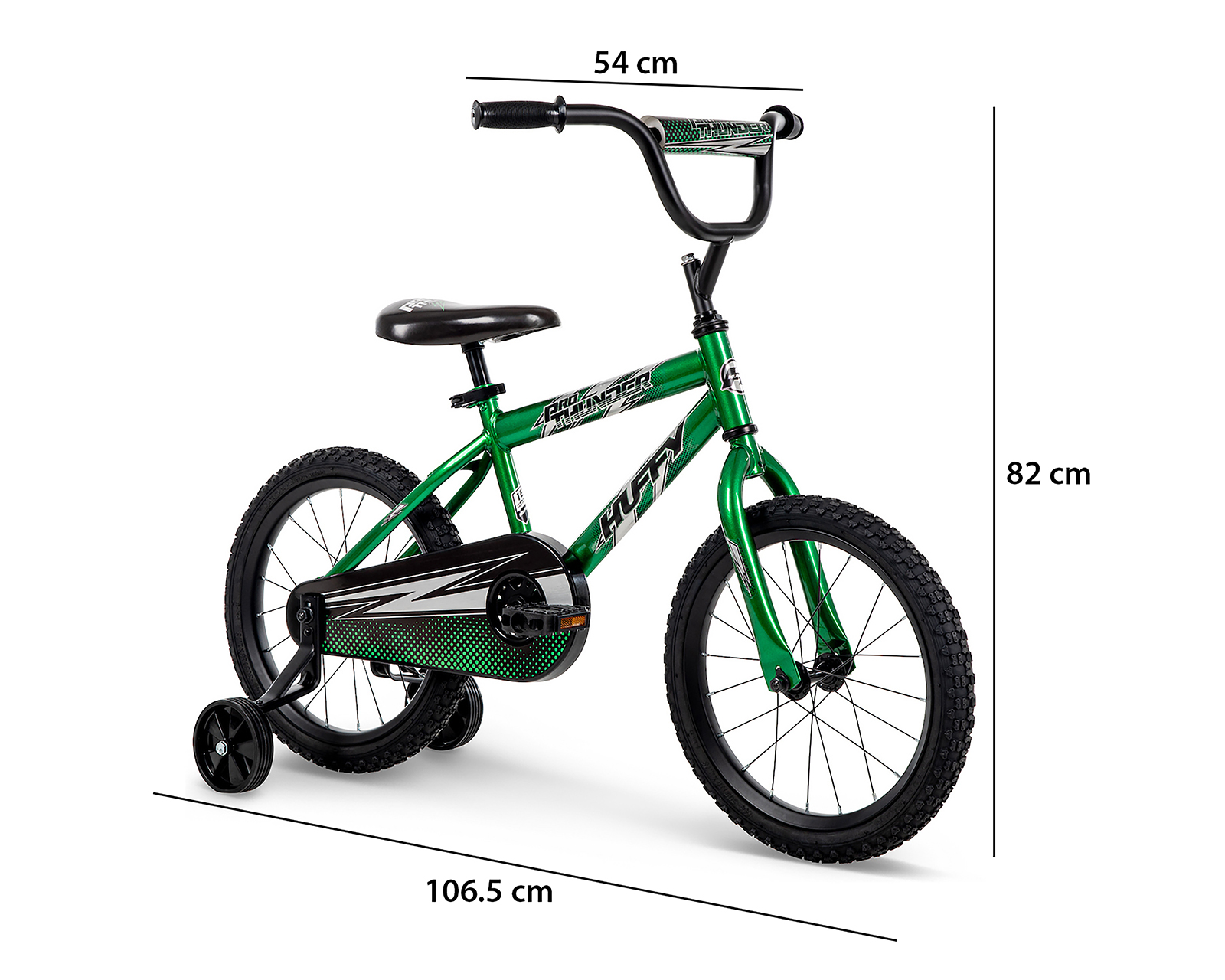 Foto 7 | Foto 7 | Bicicleta Infantil Huffy Pro Thunder Rodada 16 Verde
