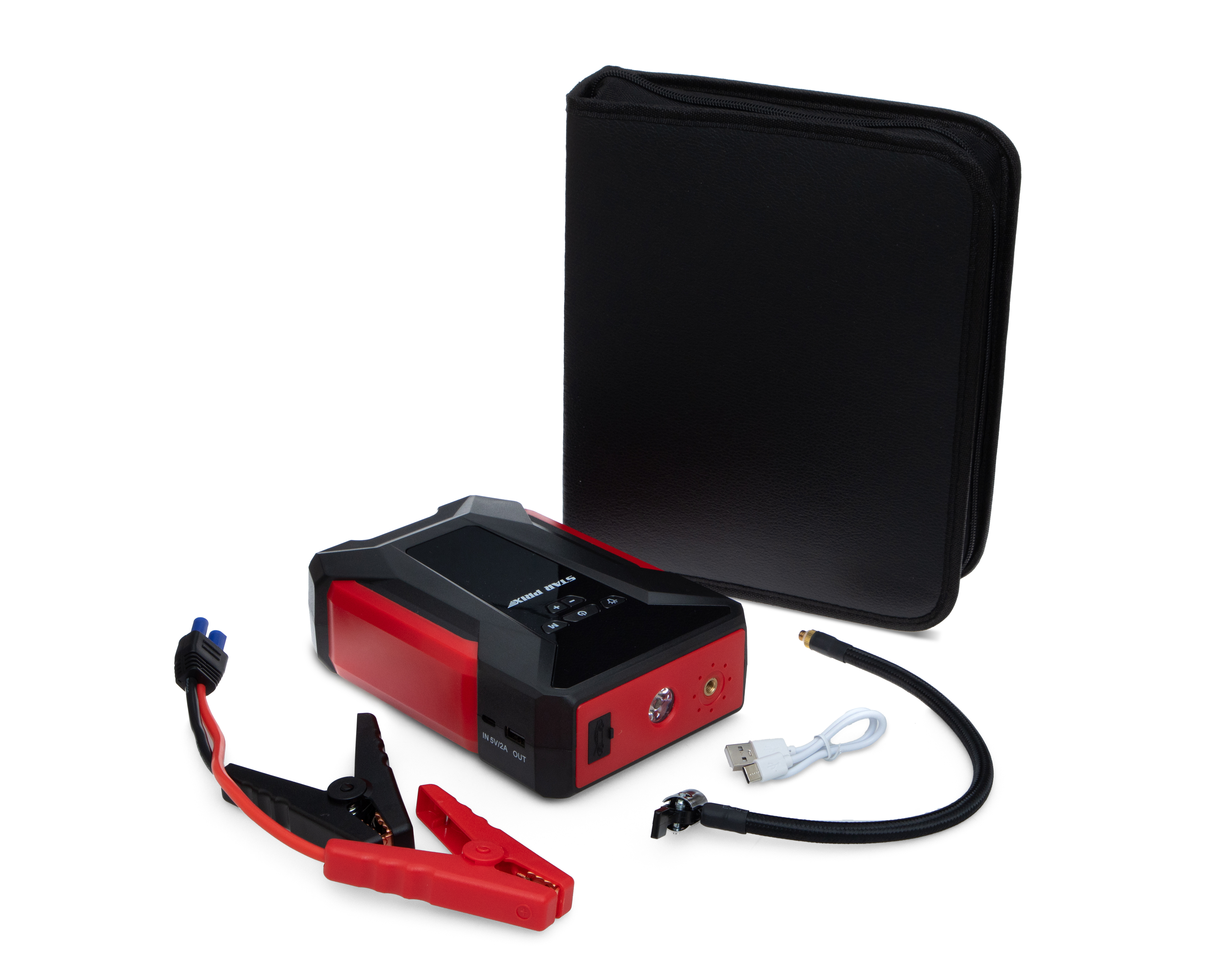 Foto 1 | Foto 1 | Arrancador y Compresor de Aire para Carro Star Prix con Luces de Emergencia