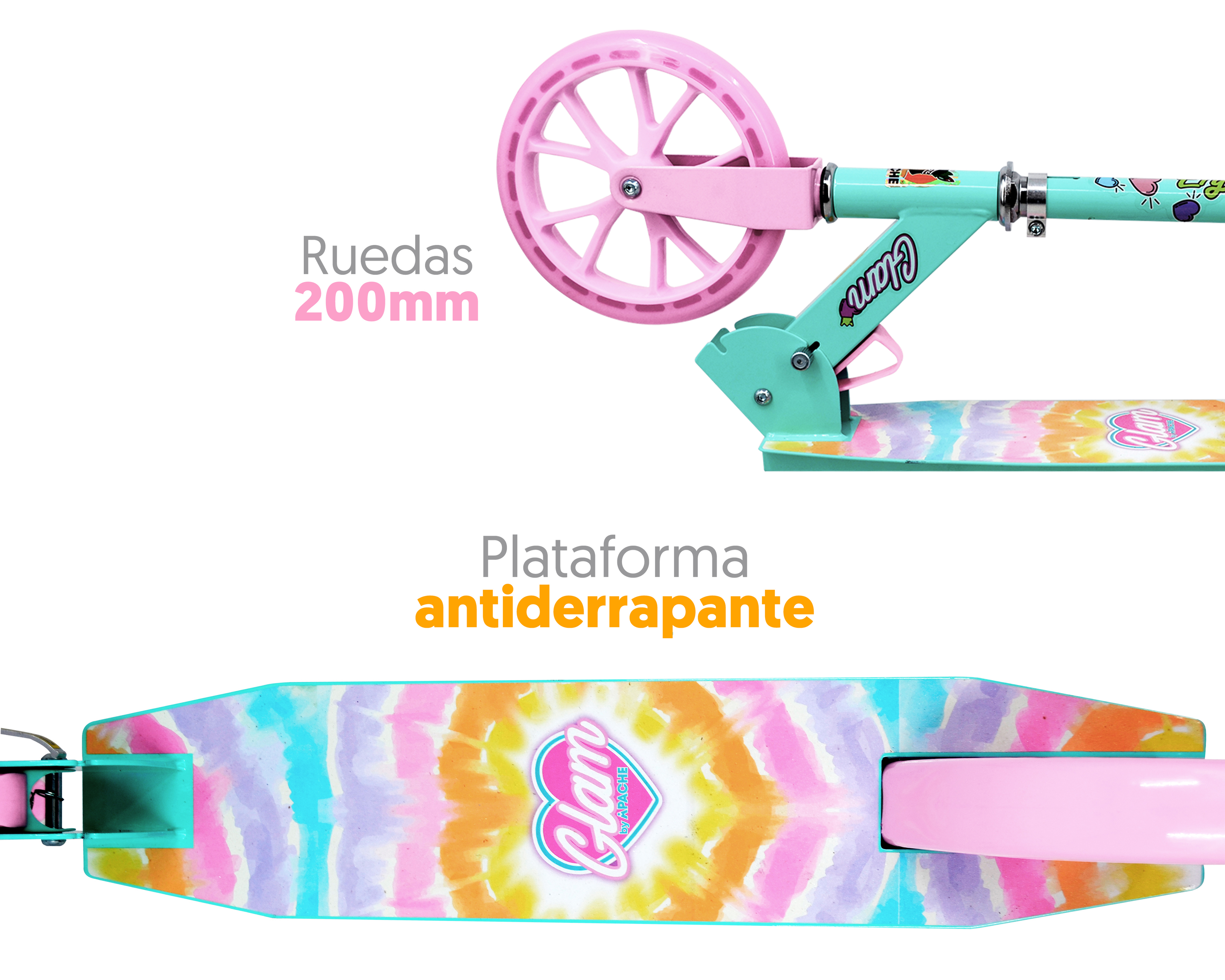 Foto 4 pulgar | Foto 3 | Scooter Infantil Apache Glam Plegable