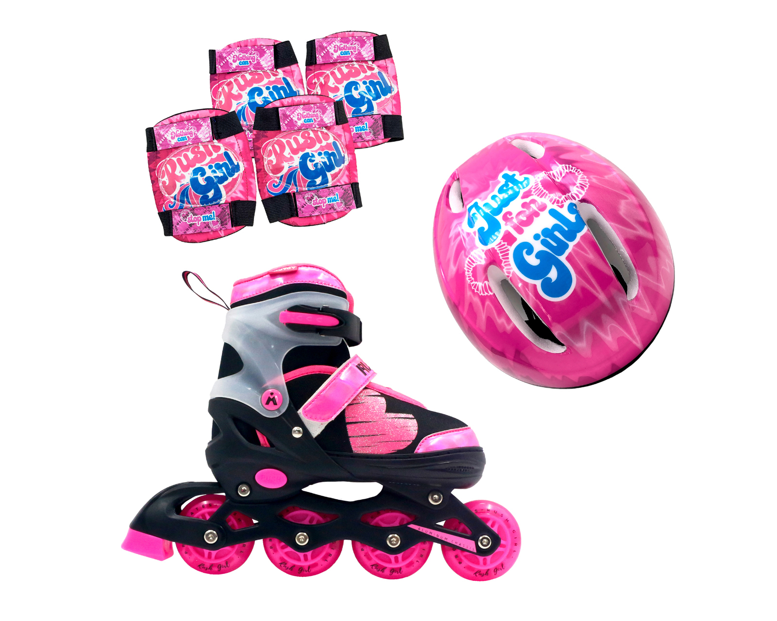 Foto 2 pulgar | Foto 1 | Patines para Niña Apache Rush Girl Ajustables