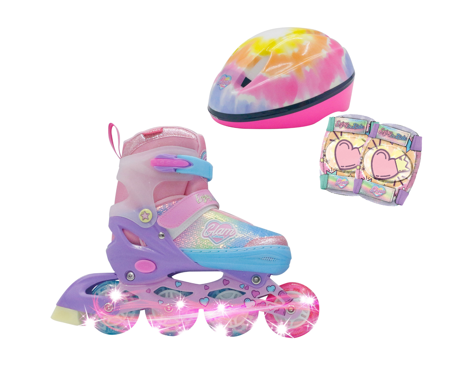 Patines para Niña de 4 Ruedas Apache Glam Ajustables