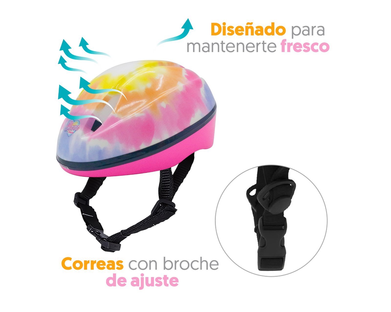 Foto 4 pulgar | Foto 3 | Patines para Niña de 4 Ruedas Apache Glam Ajustables