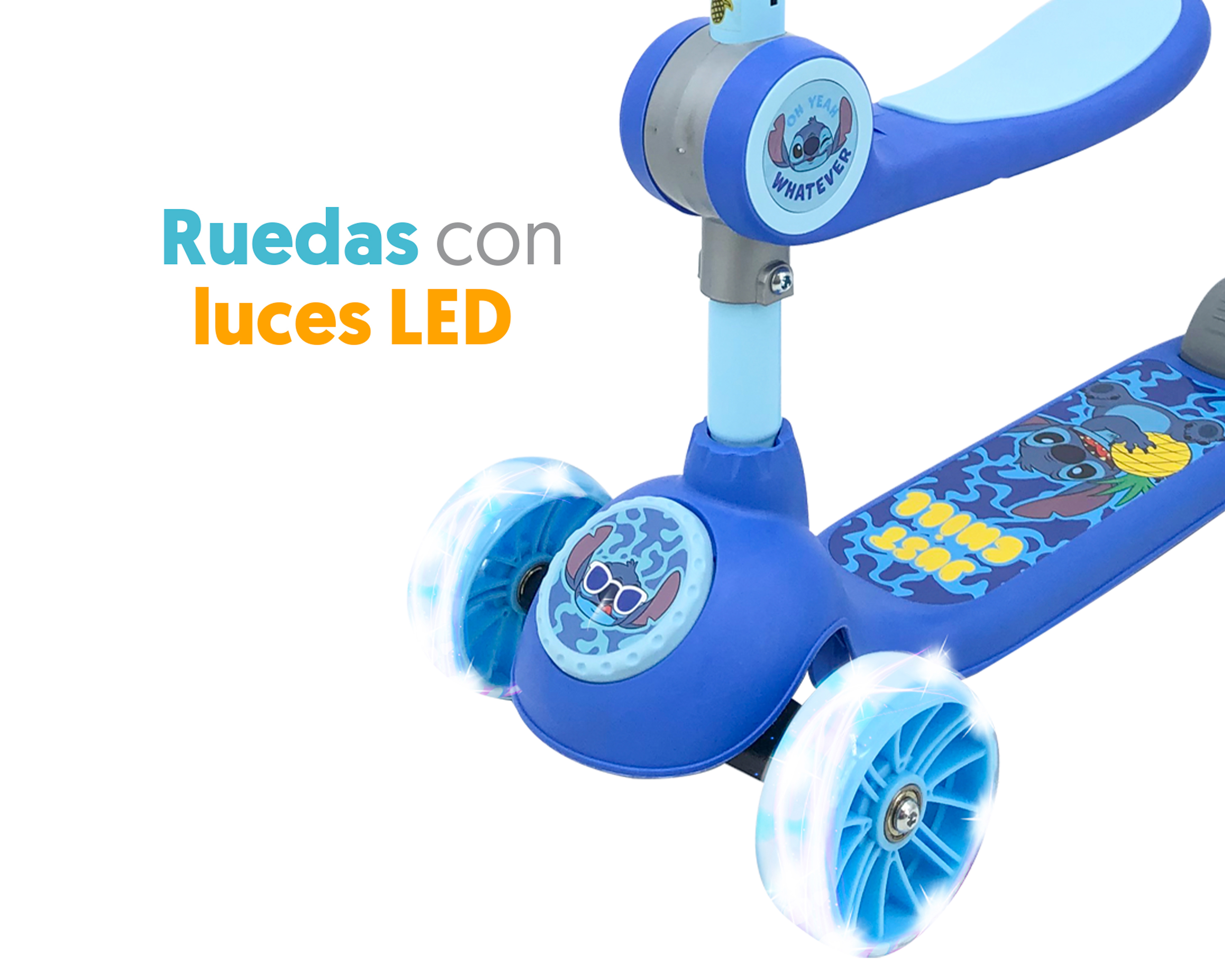 Foto 2 | Foto 2 | Scooter Infantil Apache Disney Stitch 2 en 1