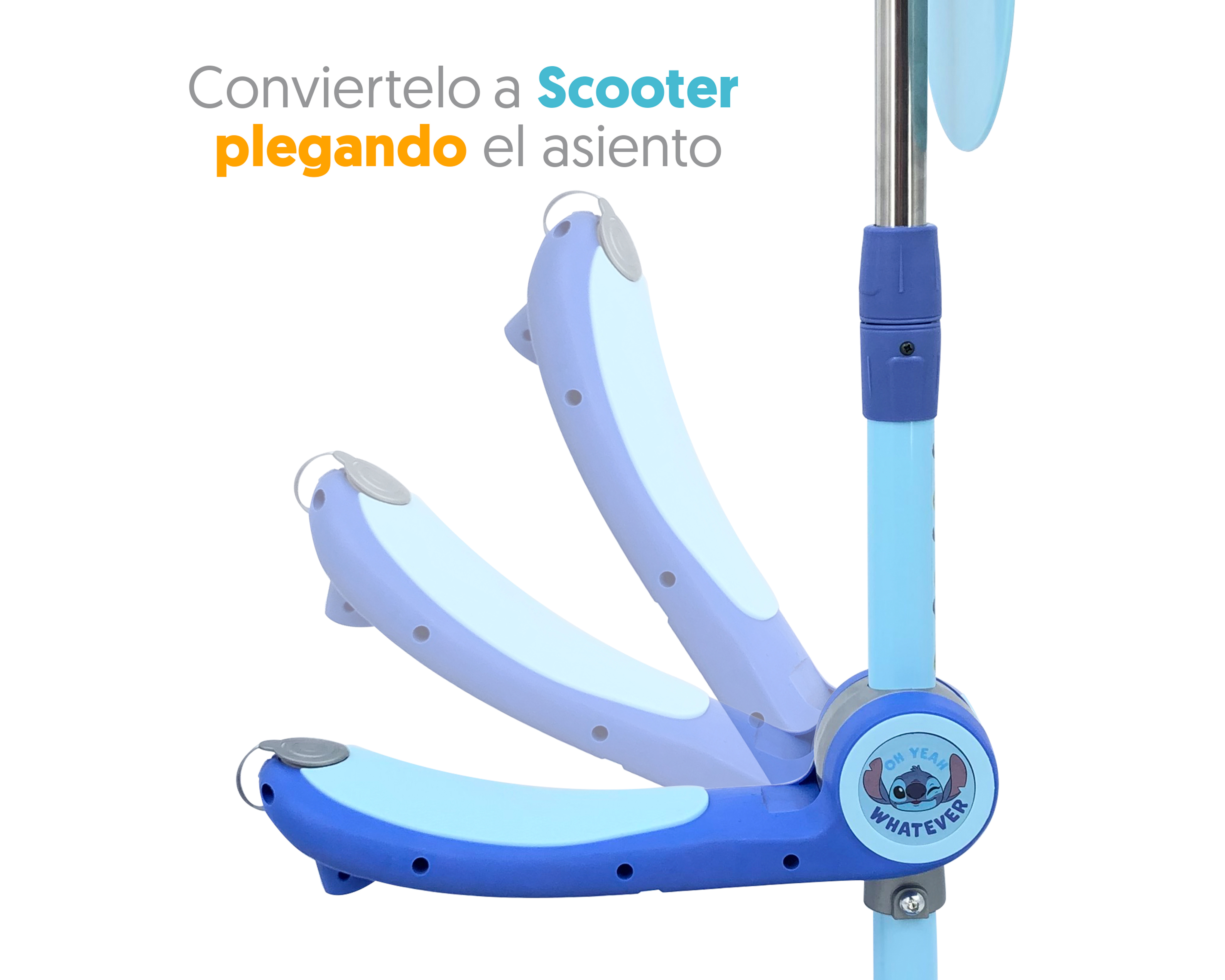 Foto 4 pulgar | Foto 3 | Scooter Infantil Apache Disney Stitch 2 en 1