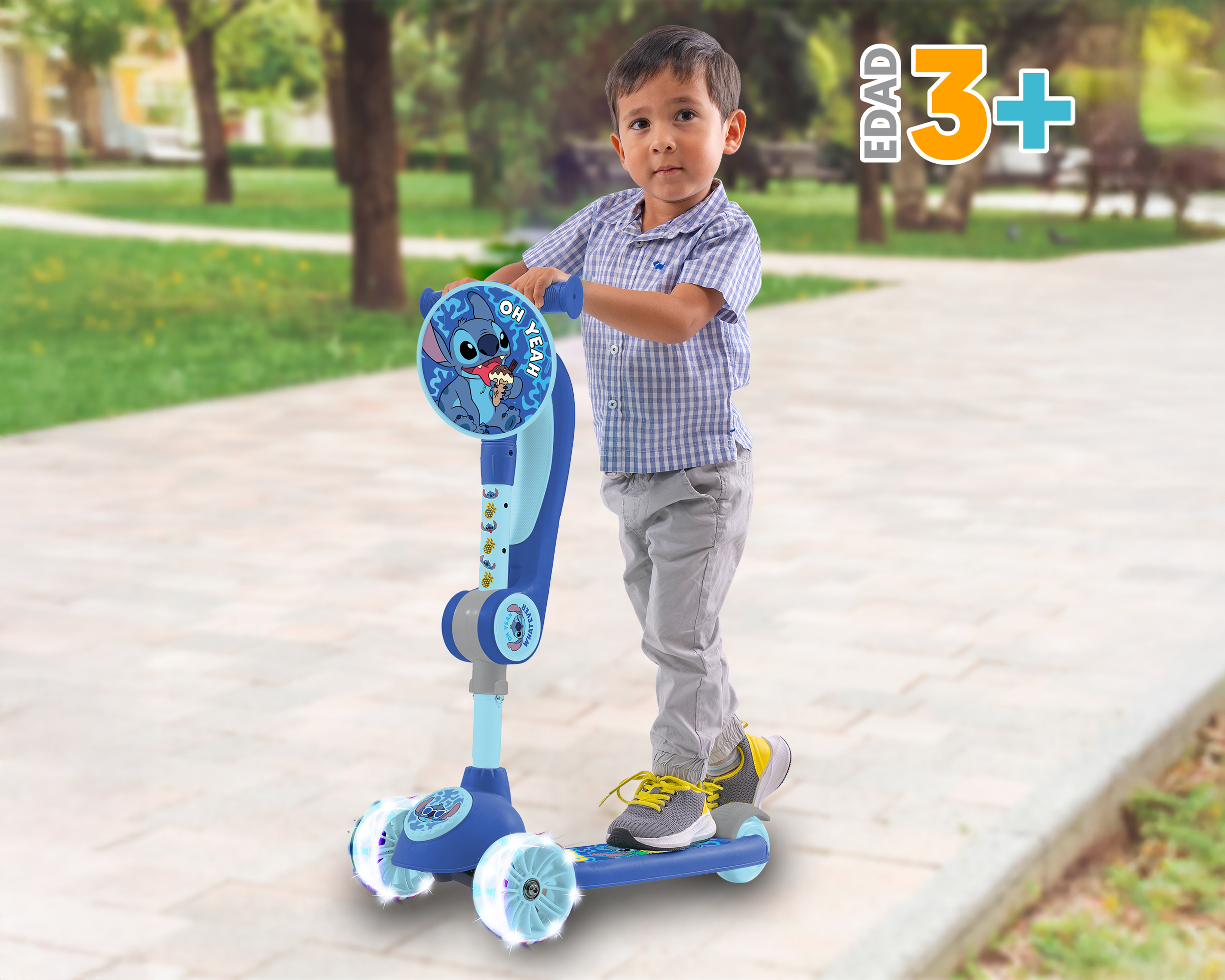 Foto 4 | Foto 4 | Scooter Infantil Apache Disney Stitch 2 en 1