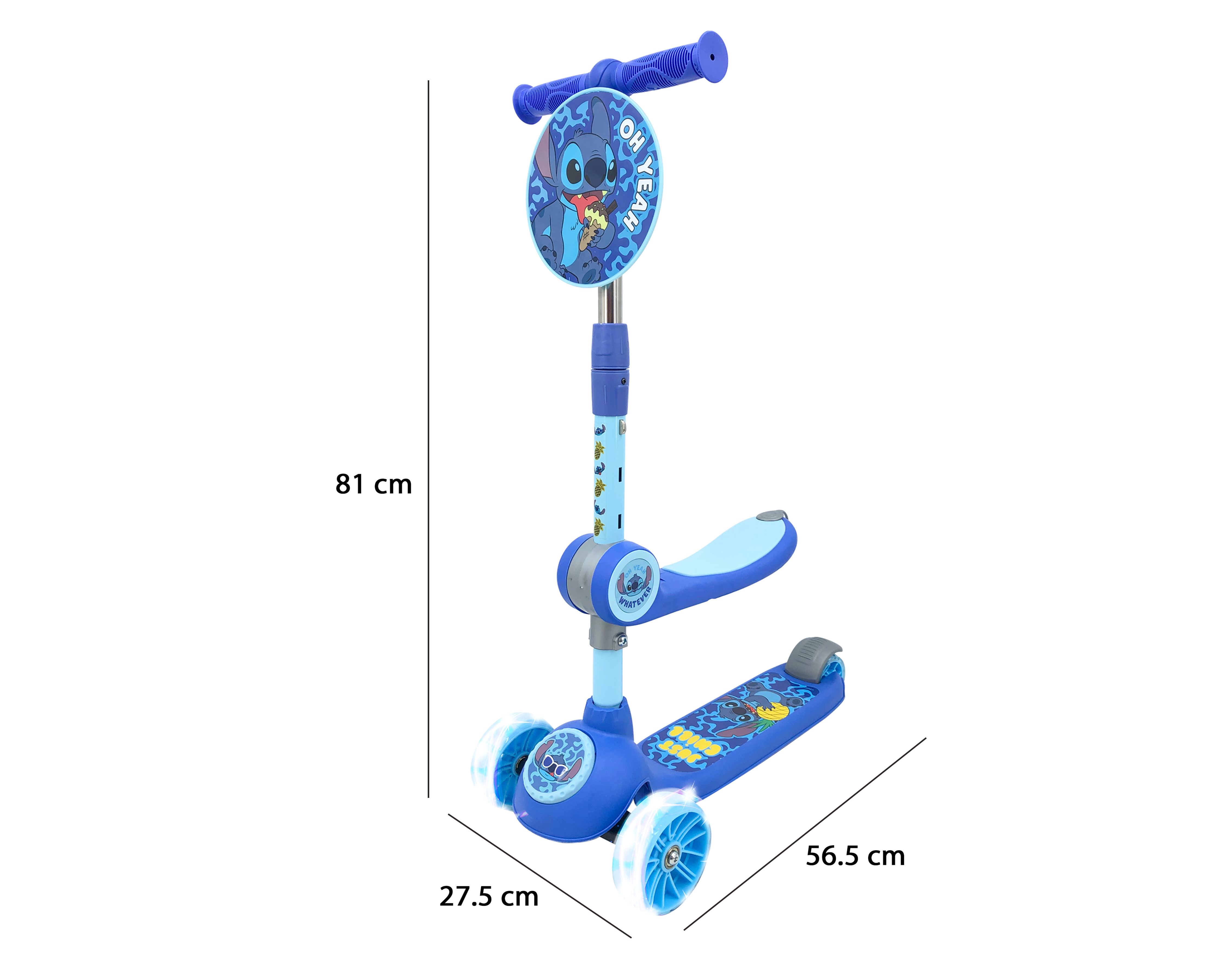 Foto 5 | Foto 5 | Scooter Infantil Apache Disney Stitch 2 en 1