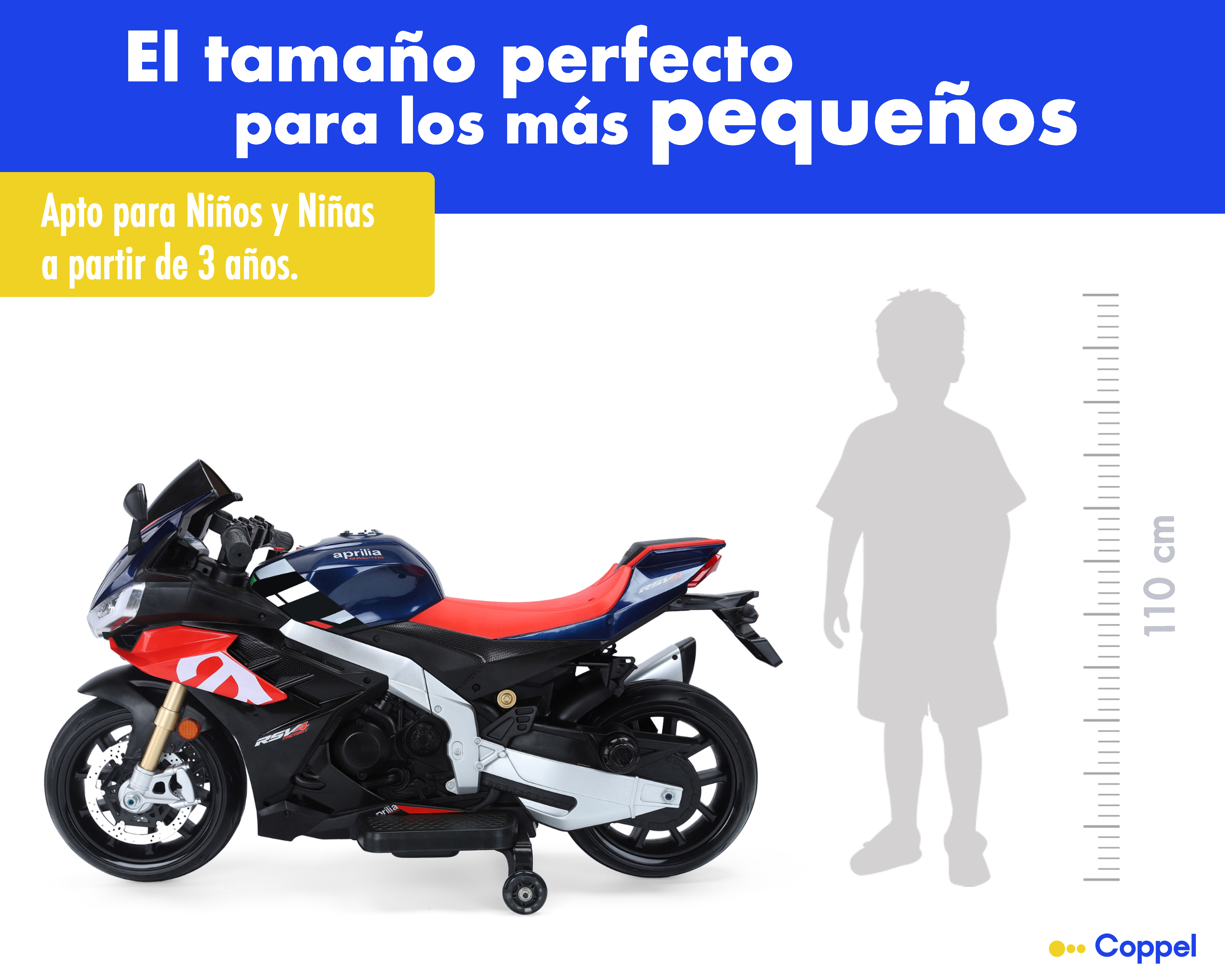 Foto 9 pulgar | Foto 8 | Montable Eléctrico Motocicleta Aprilia Rojo