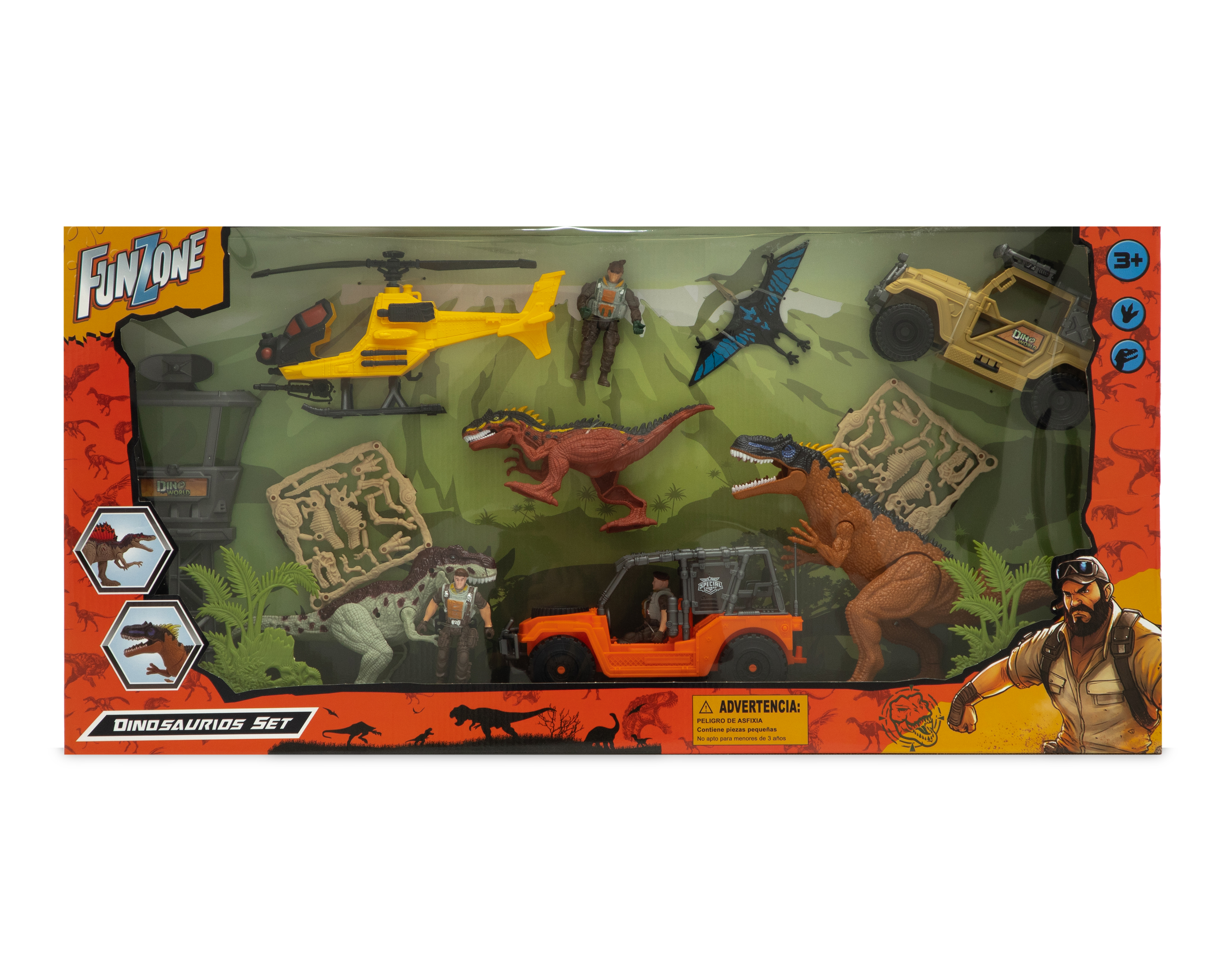 Foto 4 pulgar | Foto 3 | Dinosaurios Funzone con Accesorios