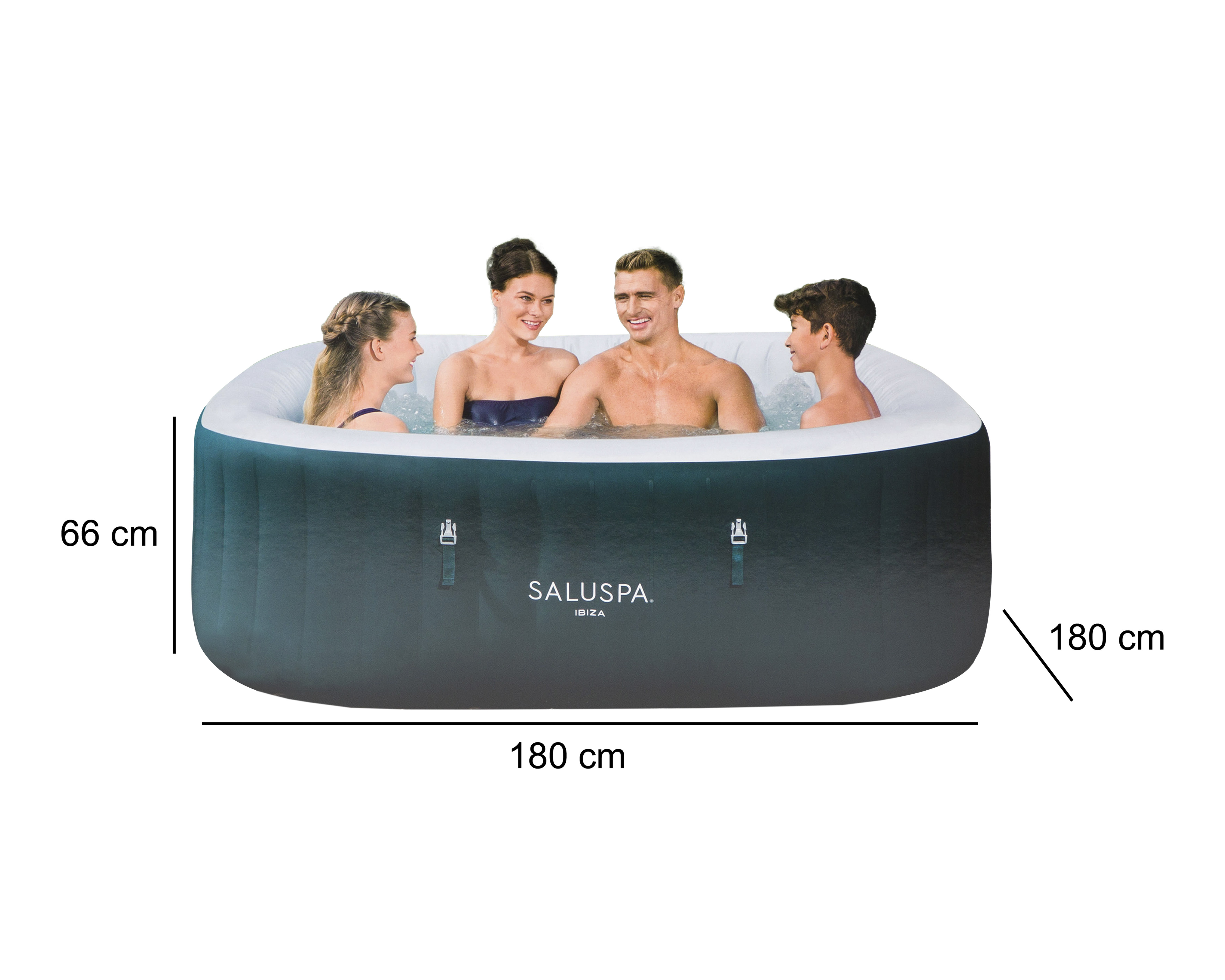 Foto 6 pulgar | Foto 5 | Alberca Inflable Cuadrada Bestway 778 L 180 x 180 x 66 cm