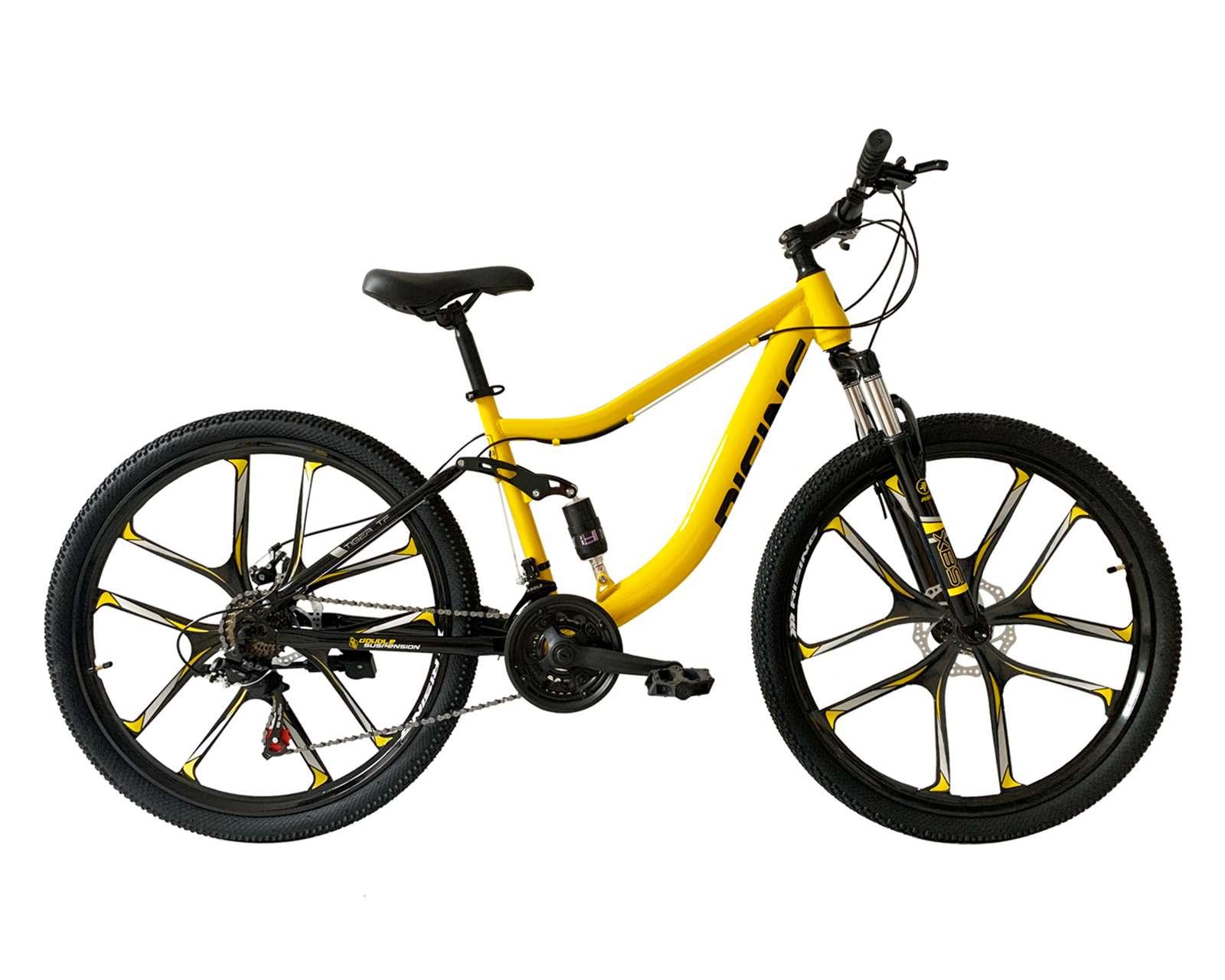 Bicicleta Urbana Rising Fitness Tiger 27.5" Amarilla